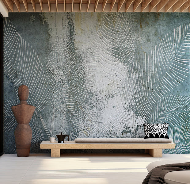 Botanical Wallpaper Wall Mural - Venetian Whispers 39"Wx27"H / Standard