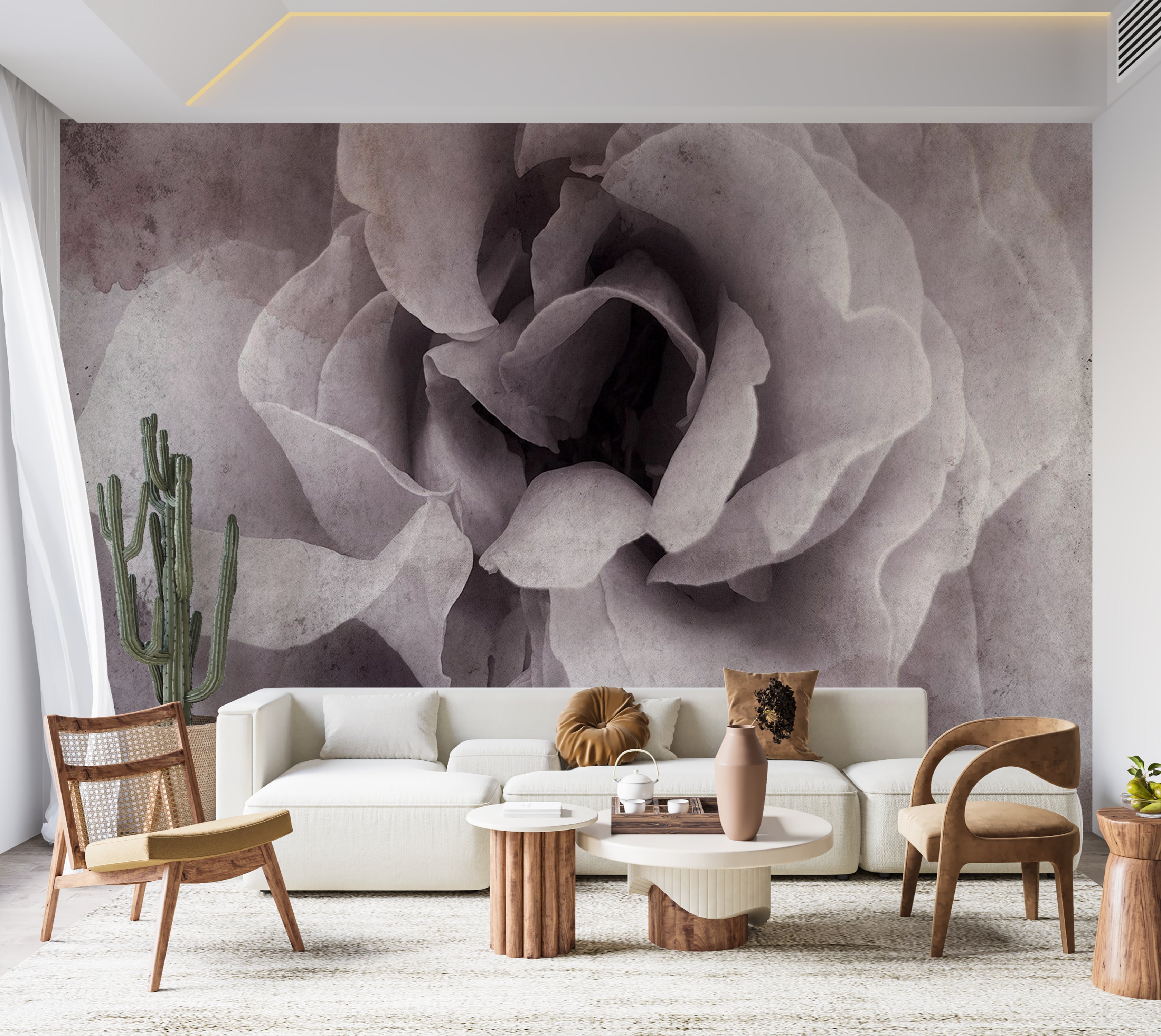 Floral Wallpaper Wall Mural - Entrance to Bliss 39"Wx27"H / Standard