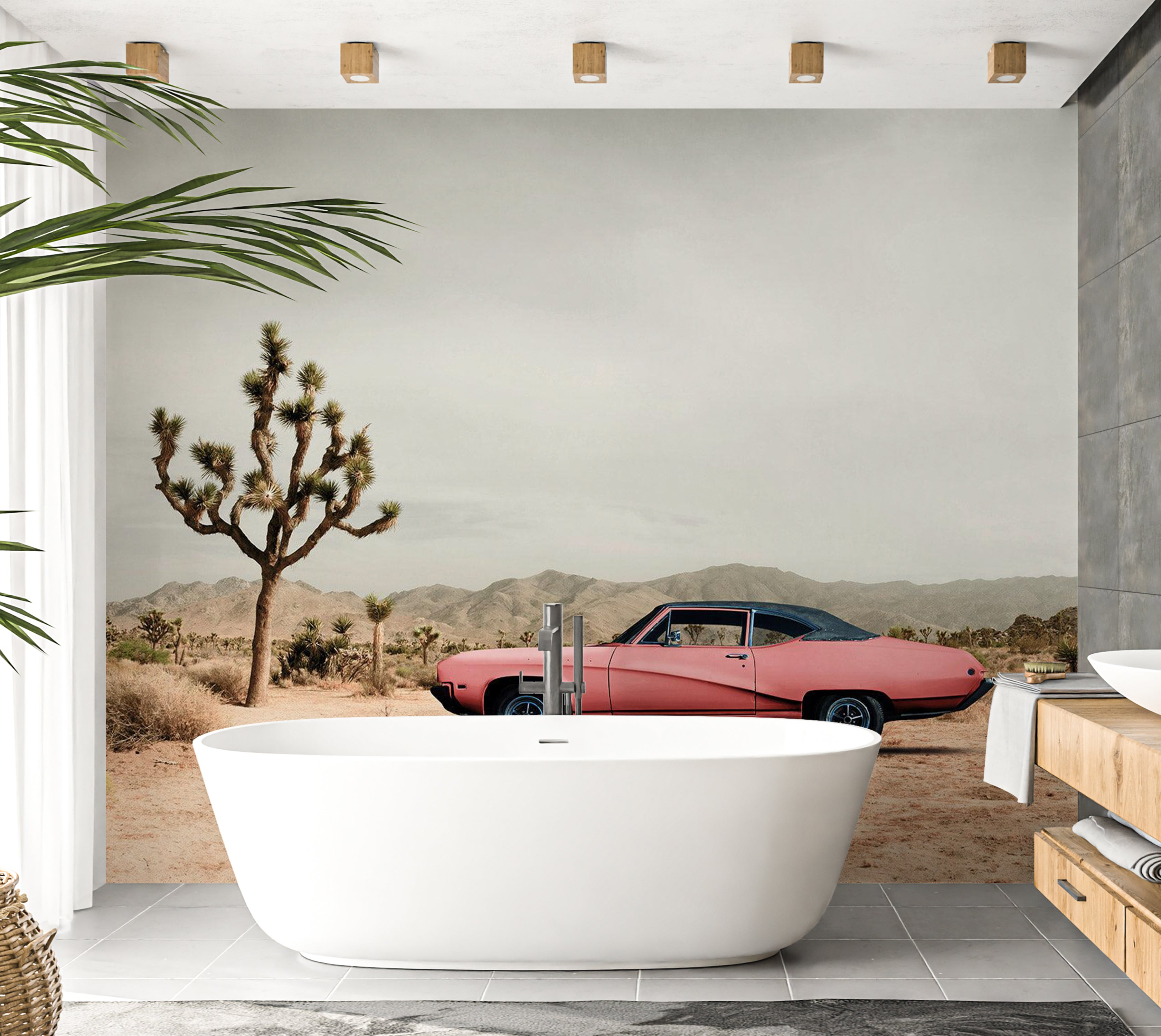 Landscape Wallpaper Wall Mural - Desert California 39"Wx27"H / Standard