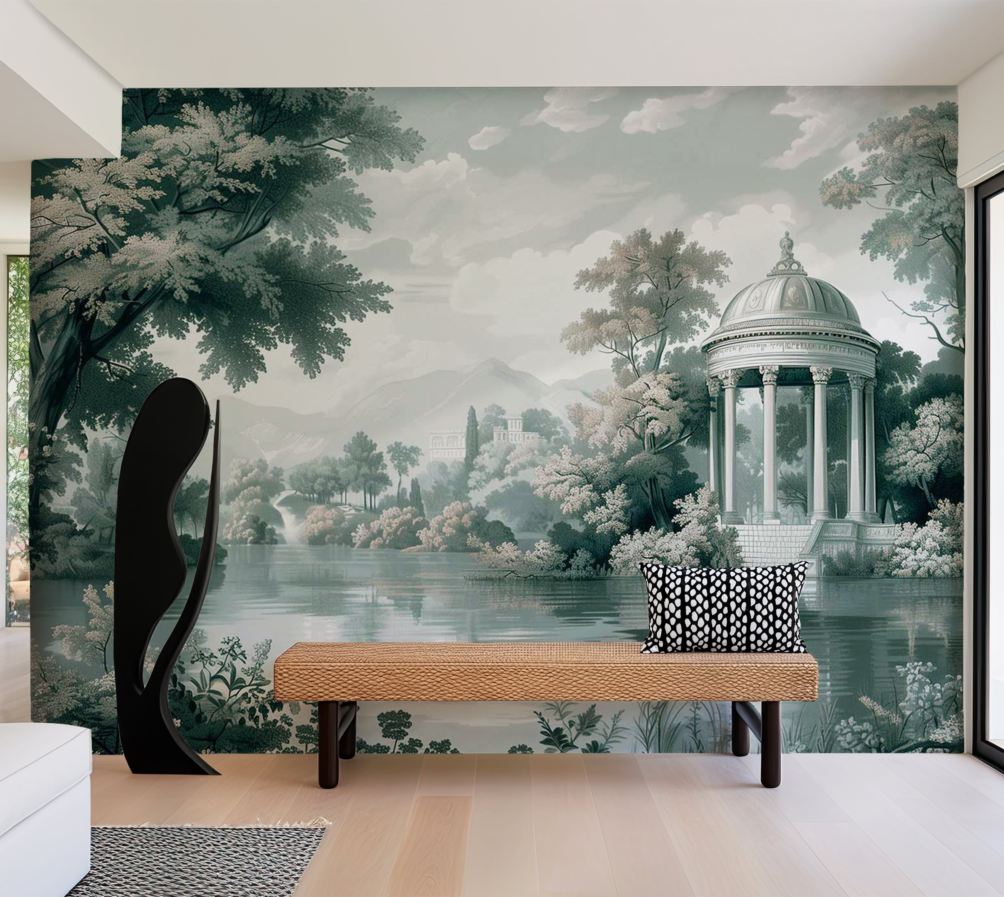 Landscape Wallpaper Wall Mural - Dreamscape at The Lake 39"Wx27"H / Standard