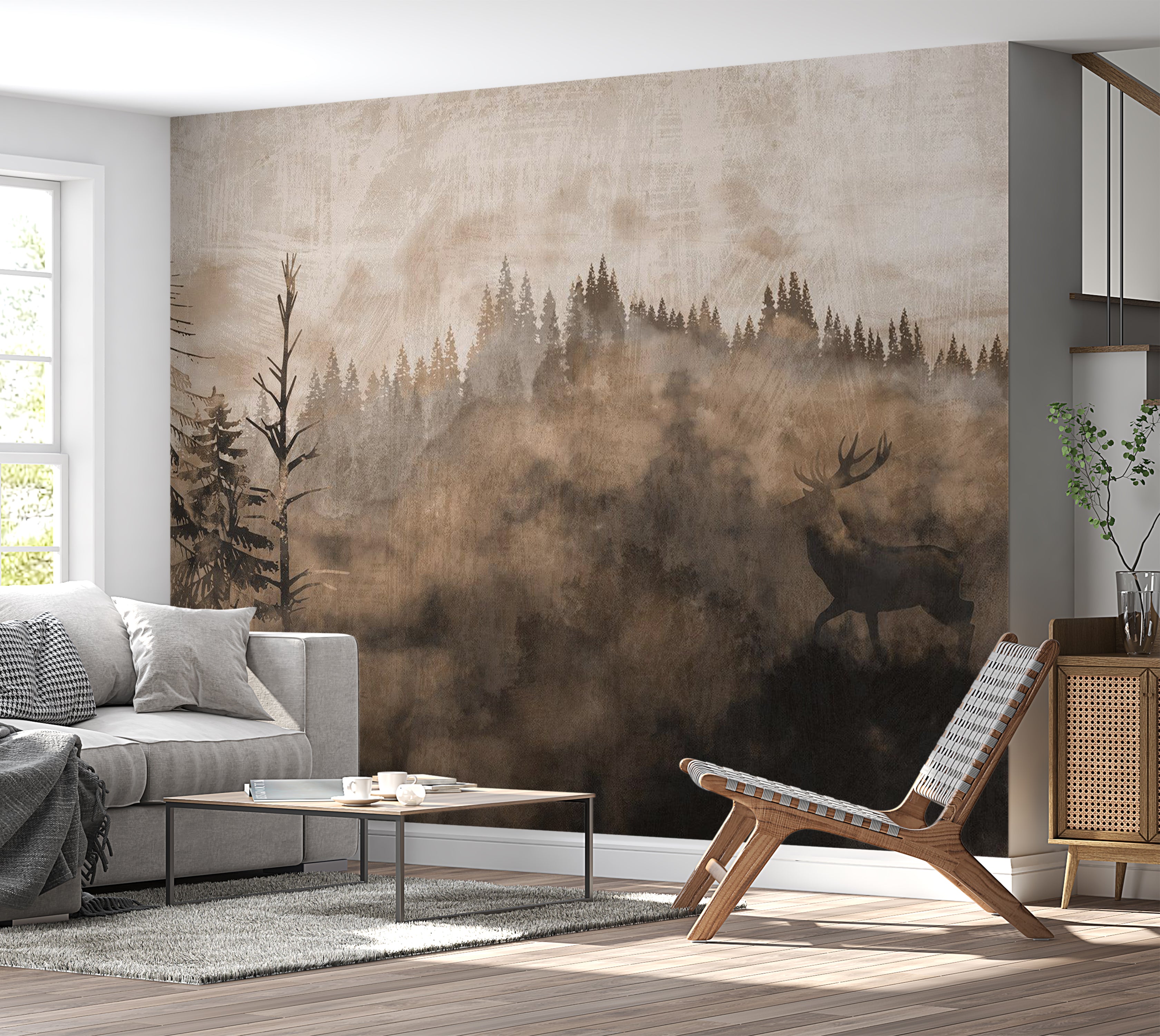 Landscape Wallpaper Wall Mural - Memory of the Wild 39"Wx27"H / Standard