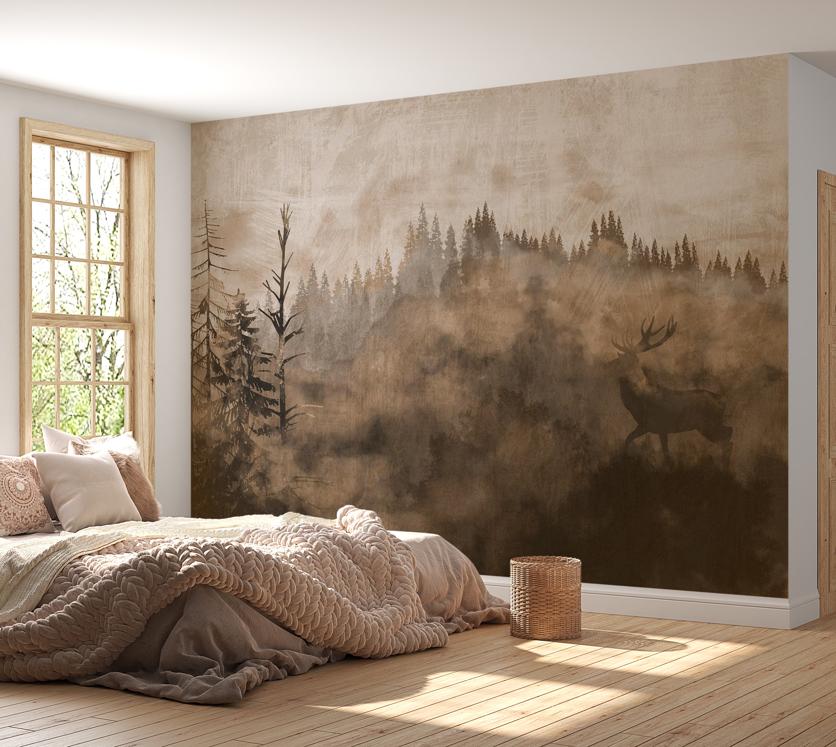 Landscape Wallpaper Wall Mural - Memory of the Wild 39"Wx27"H / Standard