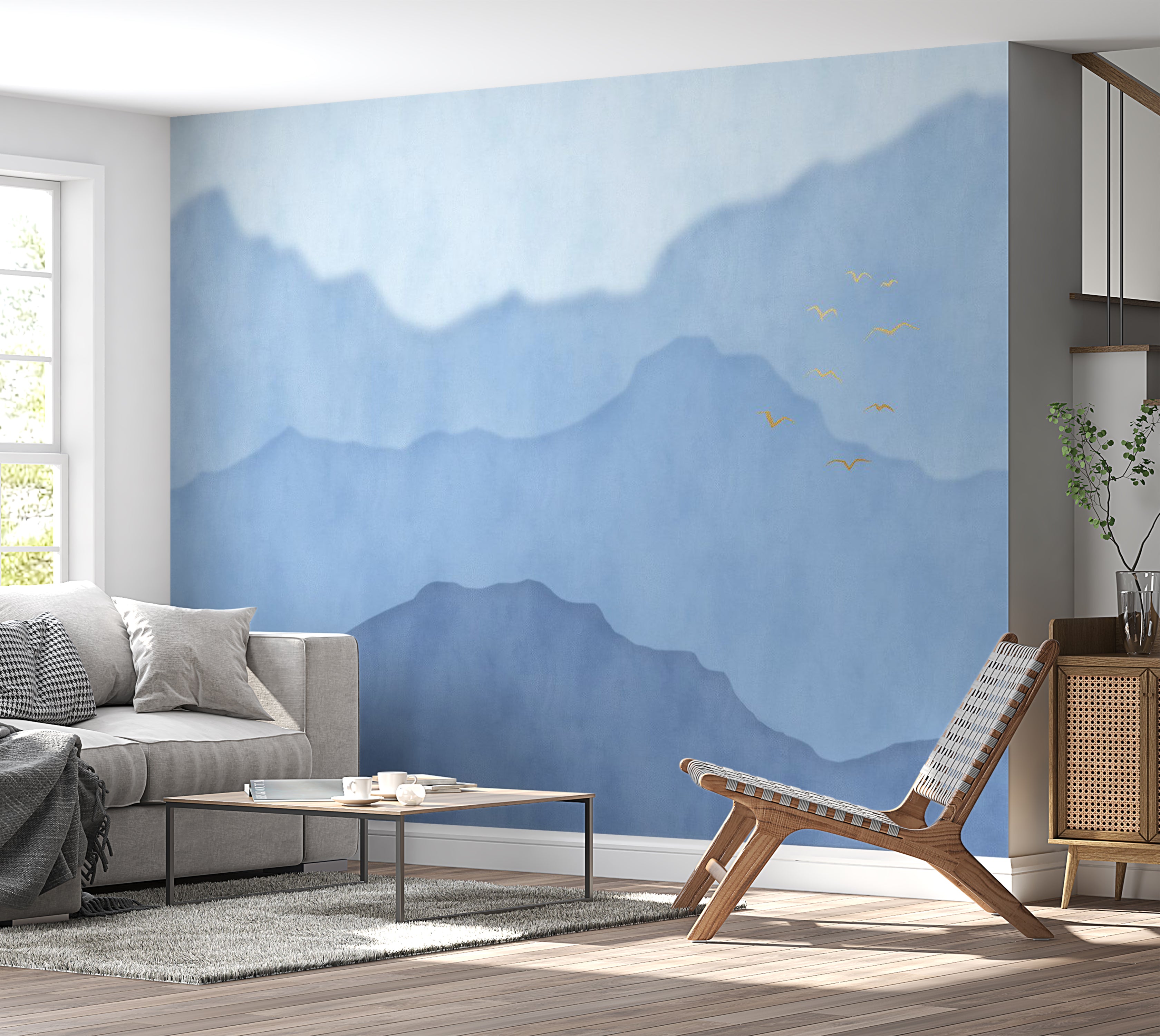 Landscape Wallpaper Wall Mural - Mountain Climate 39"Wx27"H / Standard