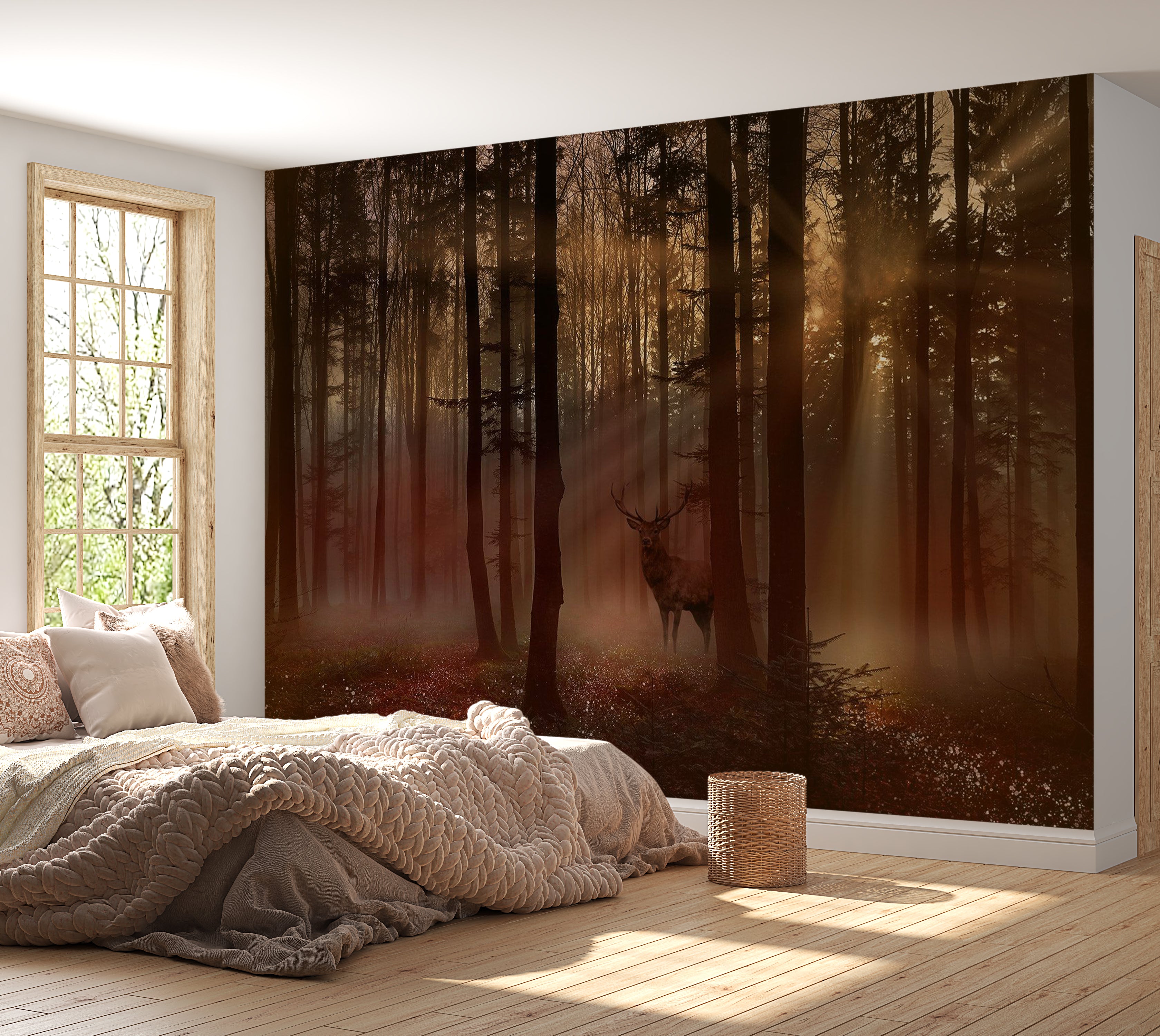 Landscape Wallpaper Wall Mural - Mystical Forest 39"Wx27"H / Standard