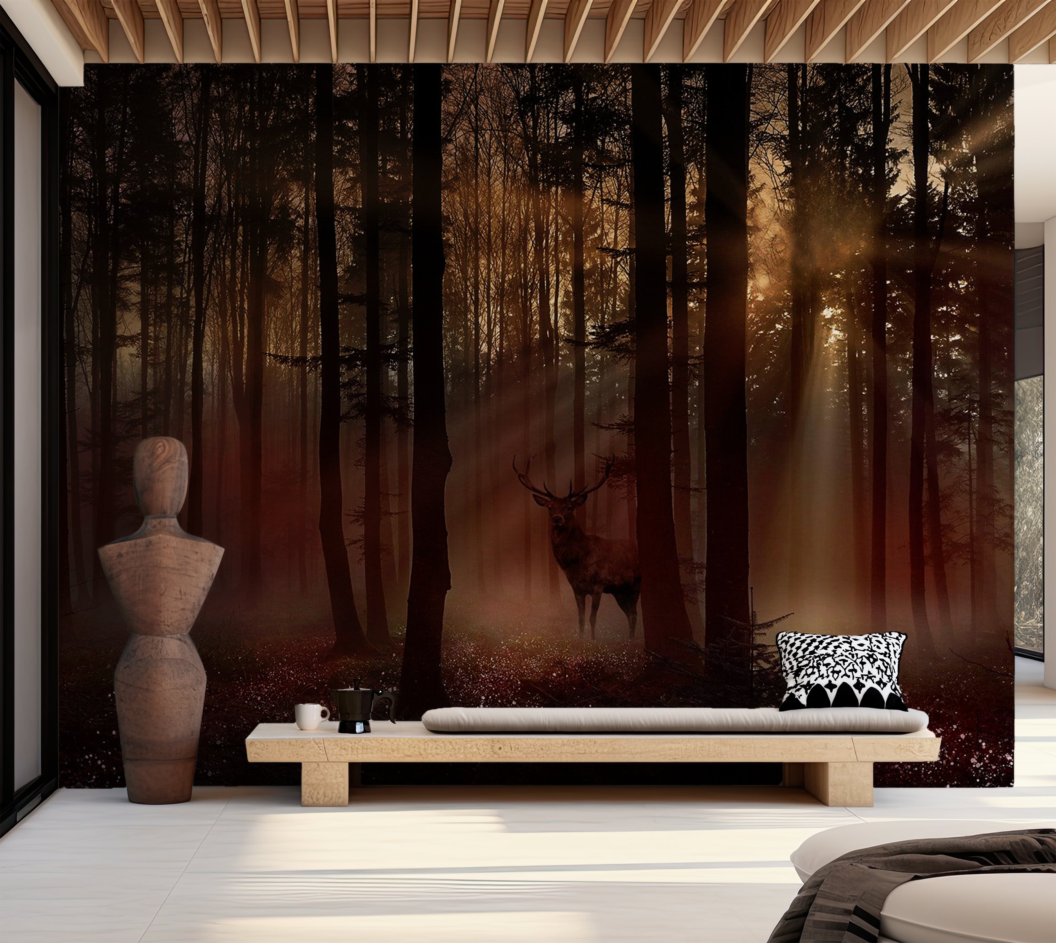 Landscape Wallpaper Wall Mural - Mystical Forest 39"Wx27"H / Standard