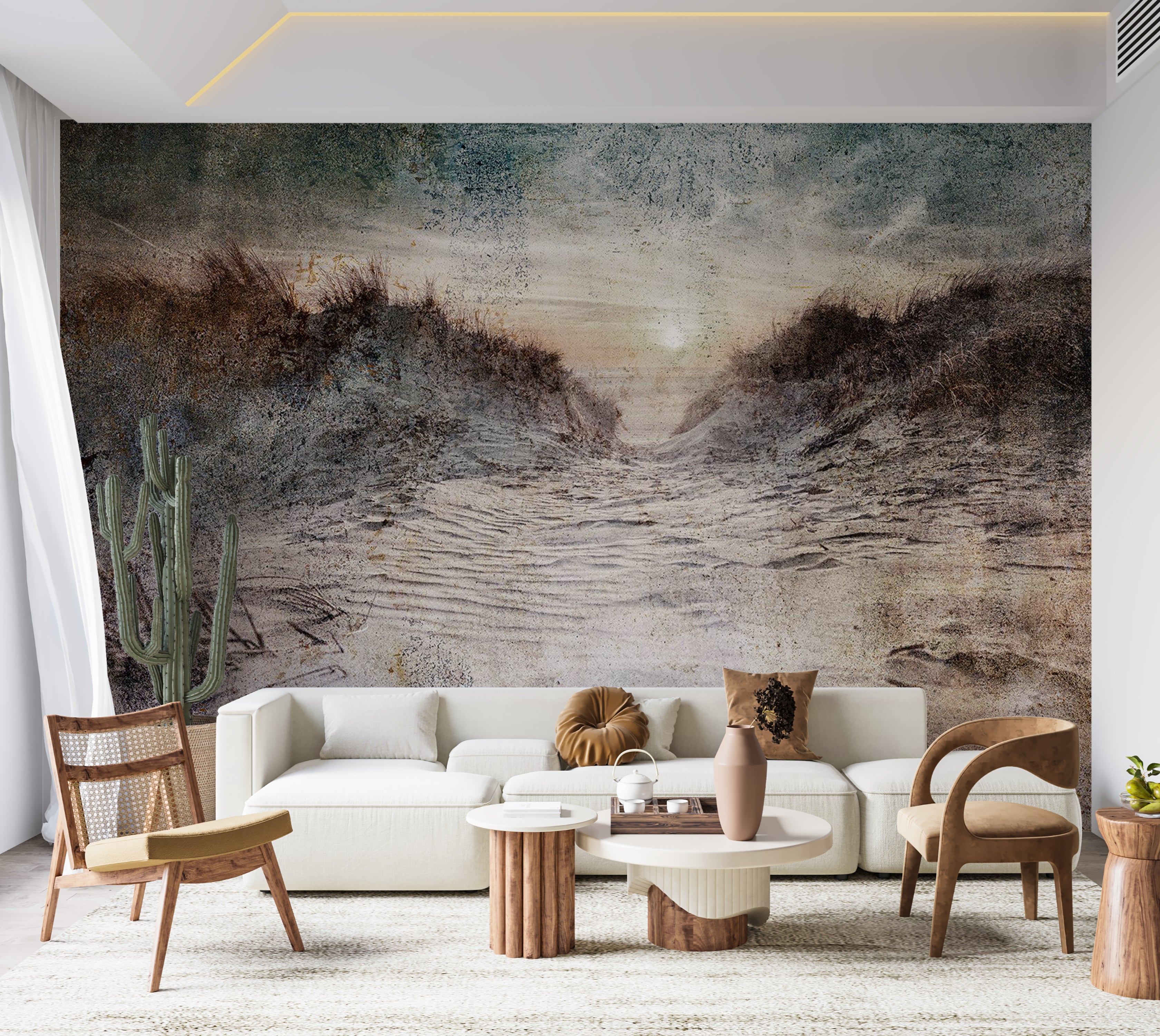 Landscape Wallpaper Wall Mural - Projection of Memories 39"Wx27"H / Standard