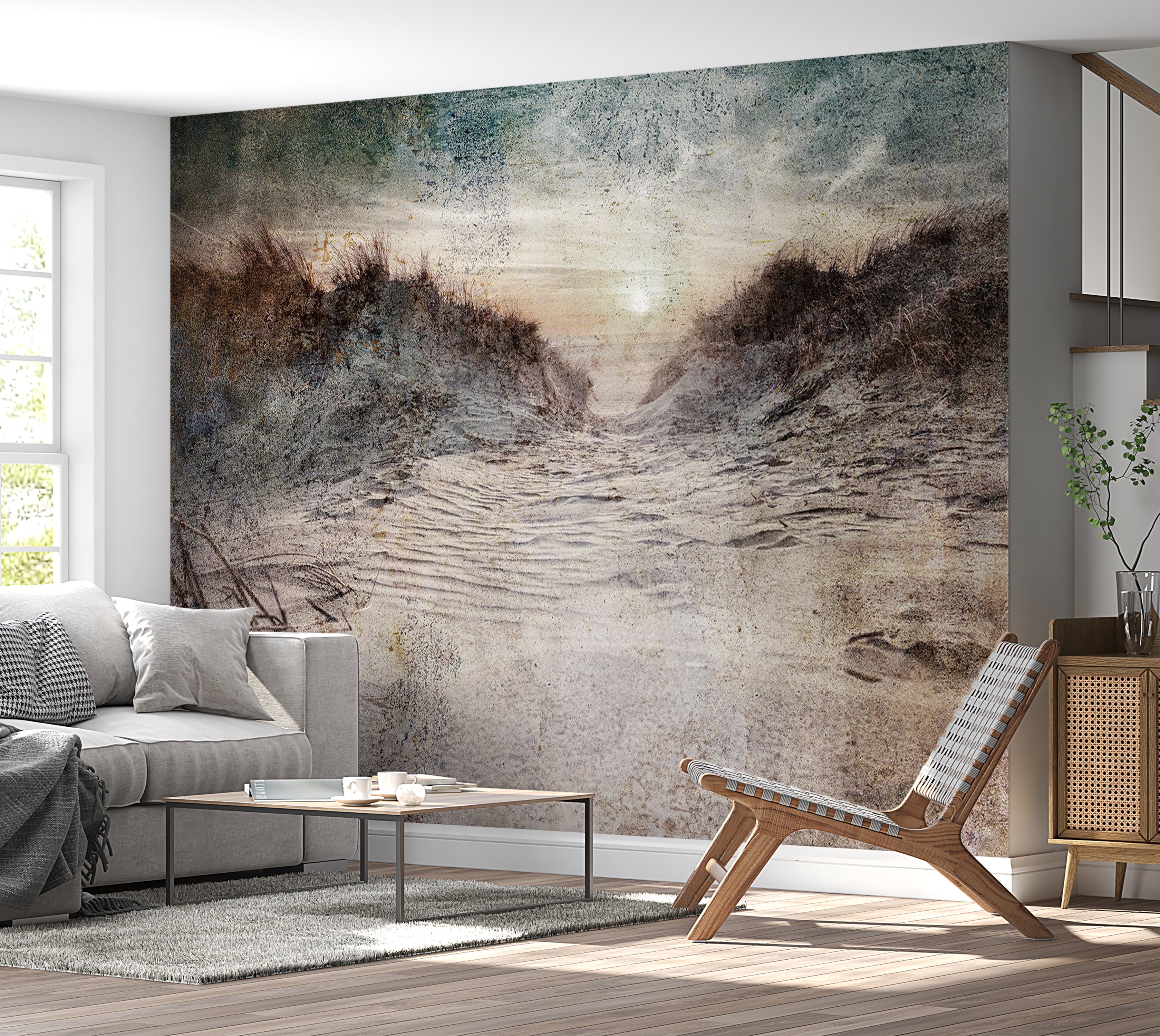 Landscape Wallpaper Wall Mural - Projection of Memories 39"Wx27"H / Standard