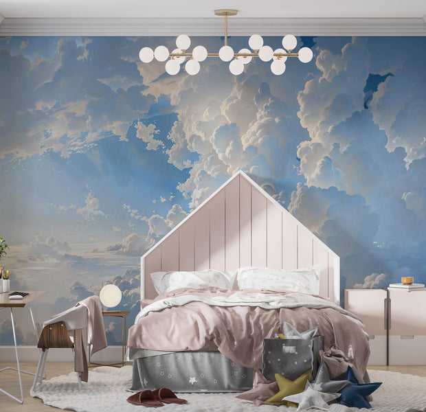 Landscape Wallpaper Wall Mural - Secrets of The Clouds 39"Wx27"H / Standard