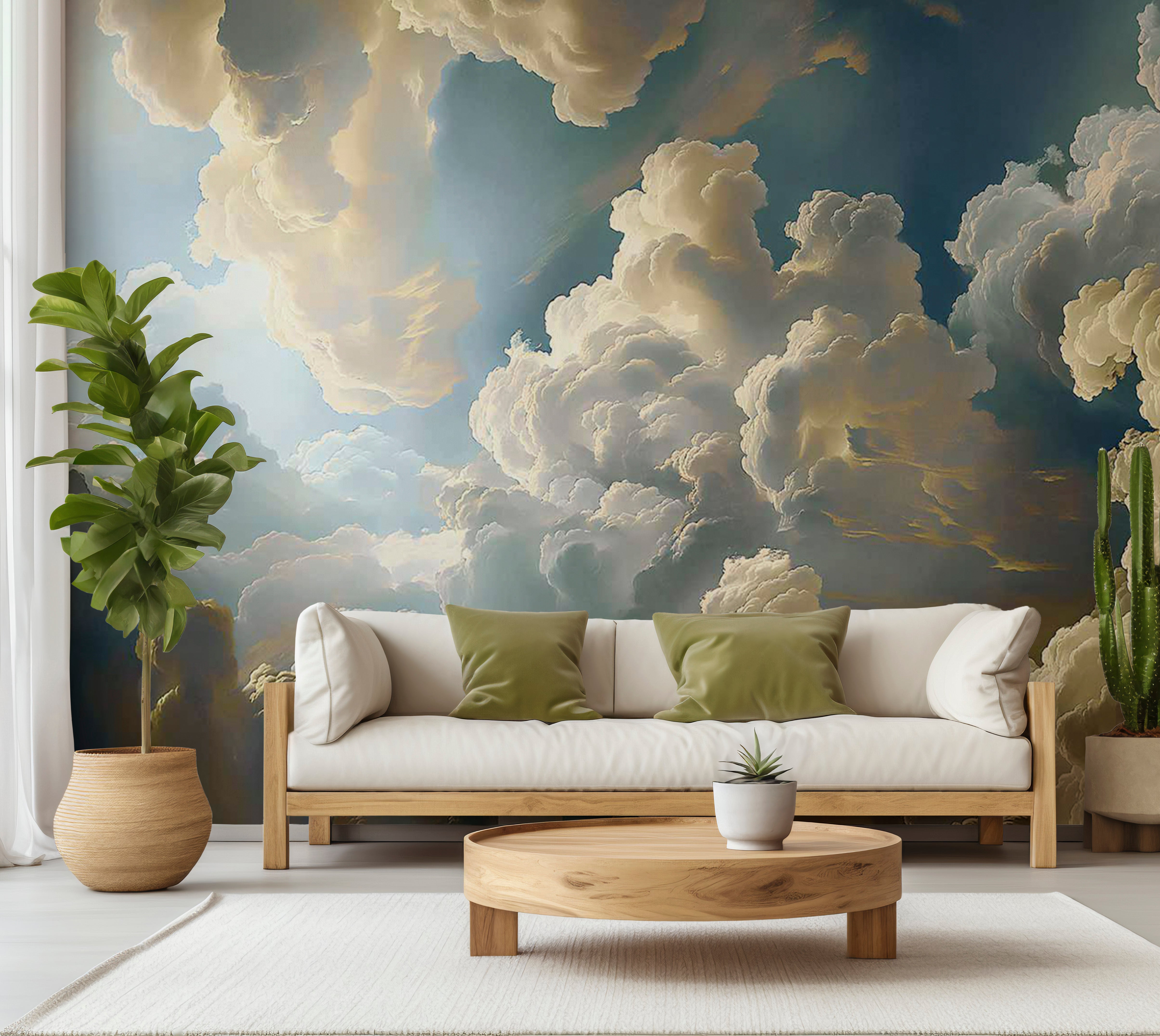 Landscape Wallpaper Wall Mural - Sun and Shadows 39"Wx27"H / Standard