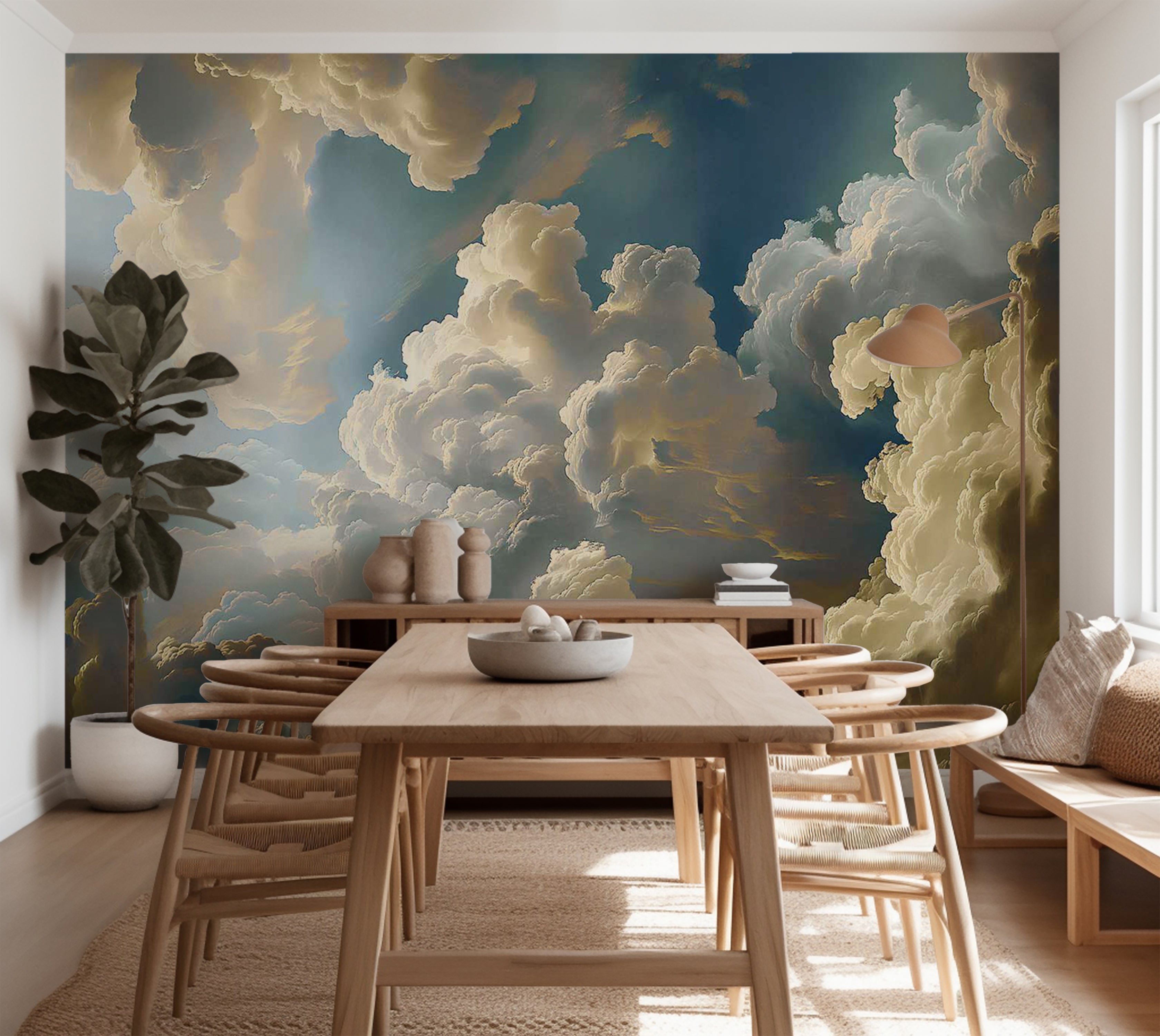 Landscape Wallpaper Wall Mural - Sun and Shadows 39"Wx27"H / Standard