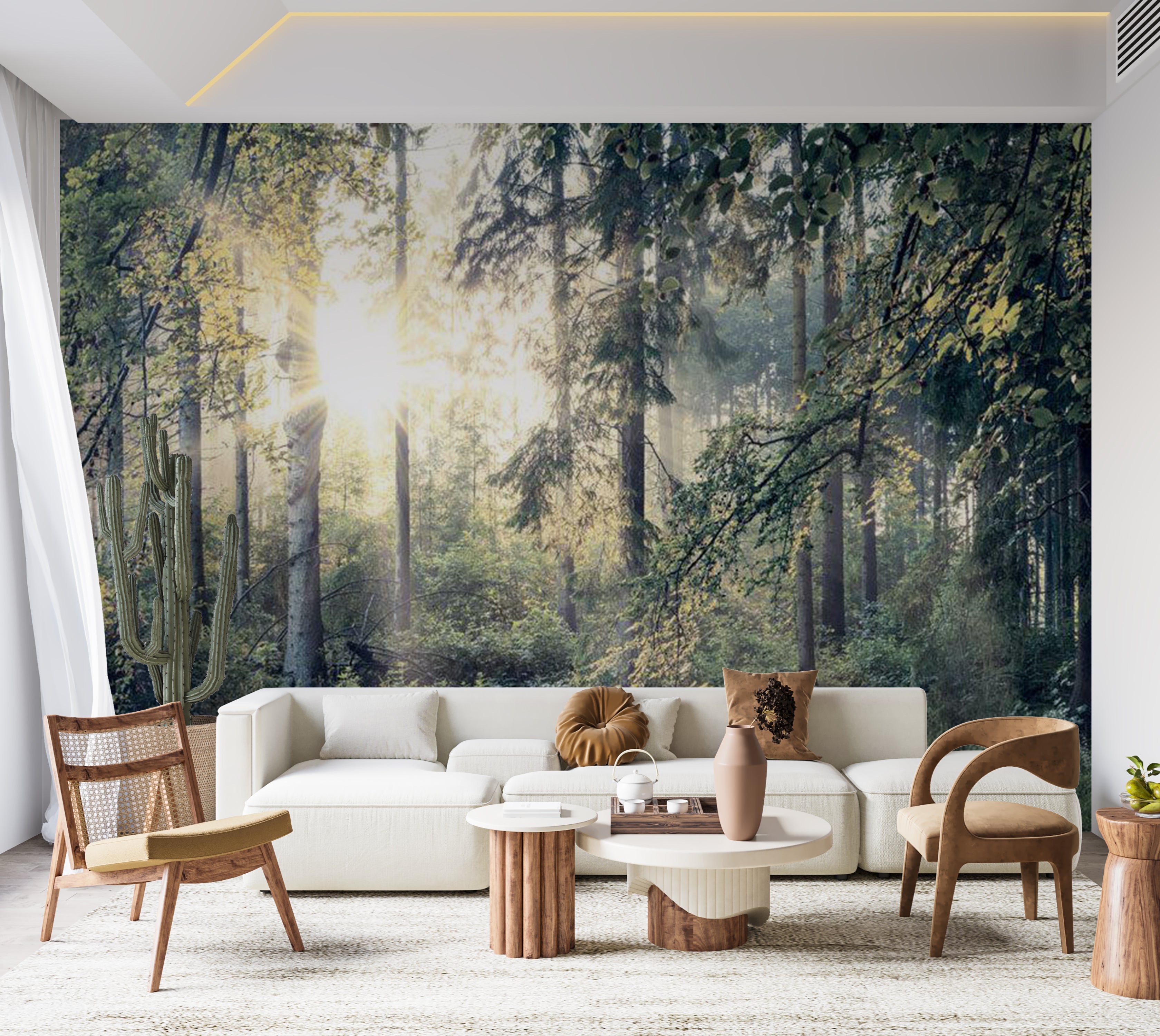 Landscape Wallpaper Wall Mural - Tales of a Forest 39"Wx27"H / Standard