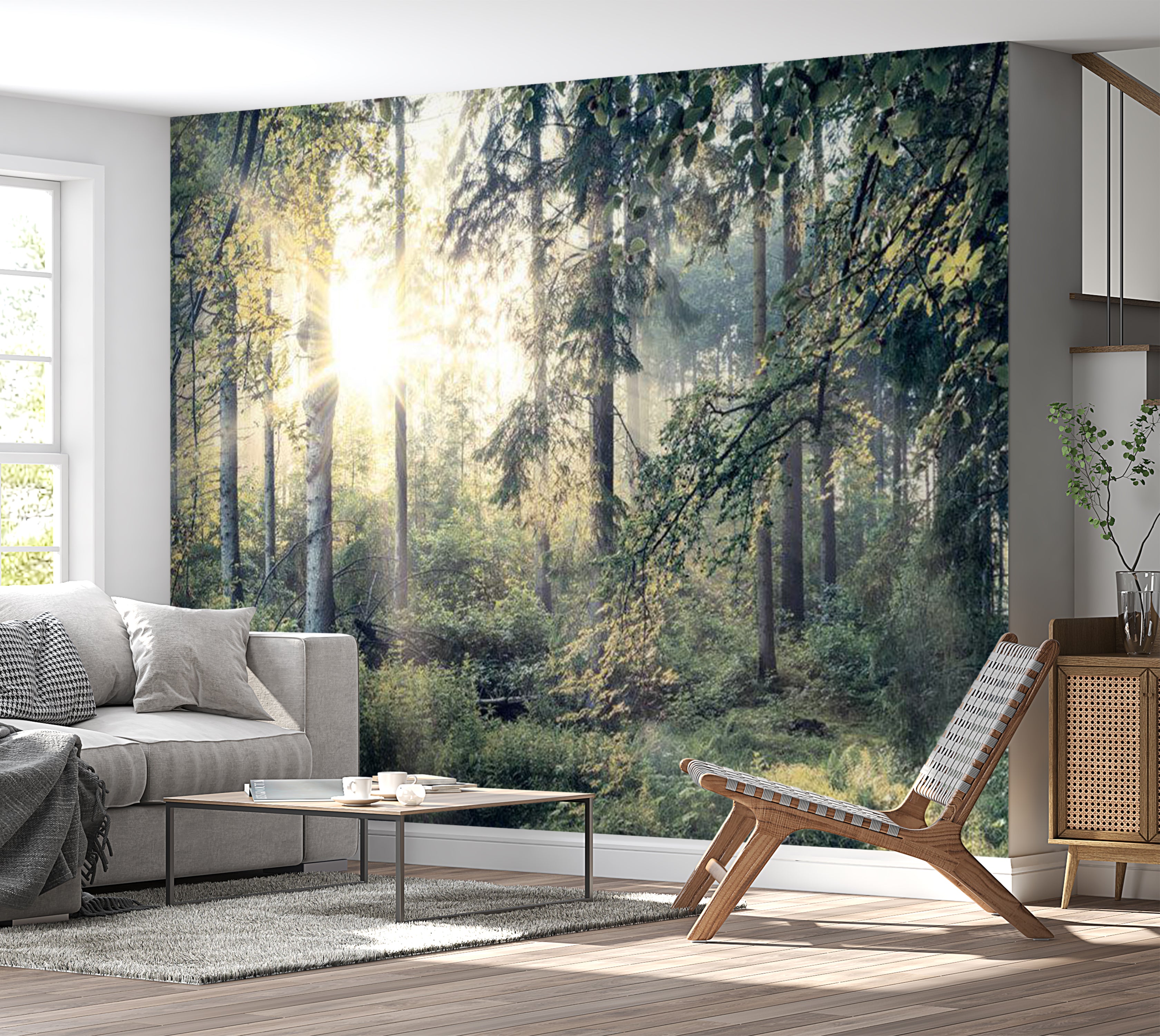 Landscape Wallpaper Wall Mural - Tales of a Forest 39"Wx27"H / Standard