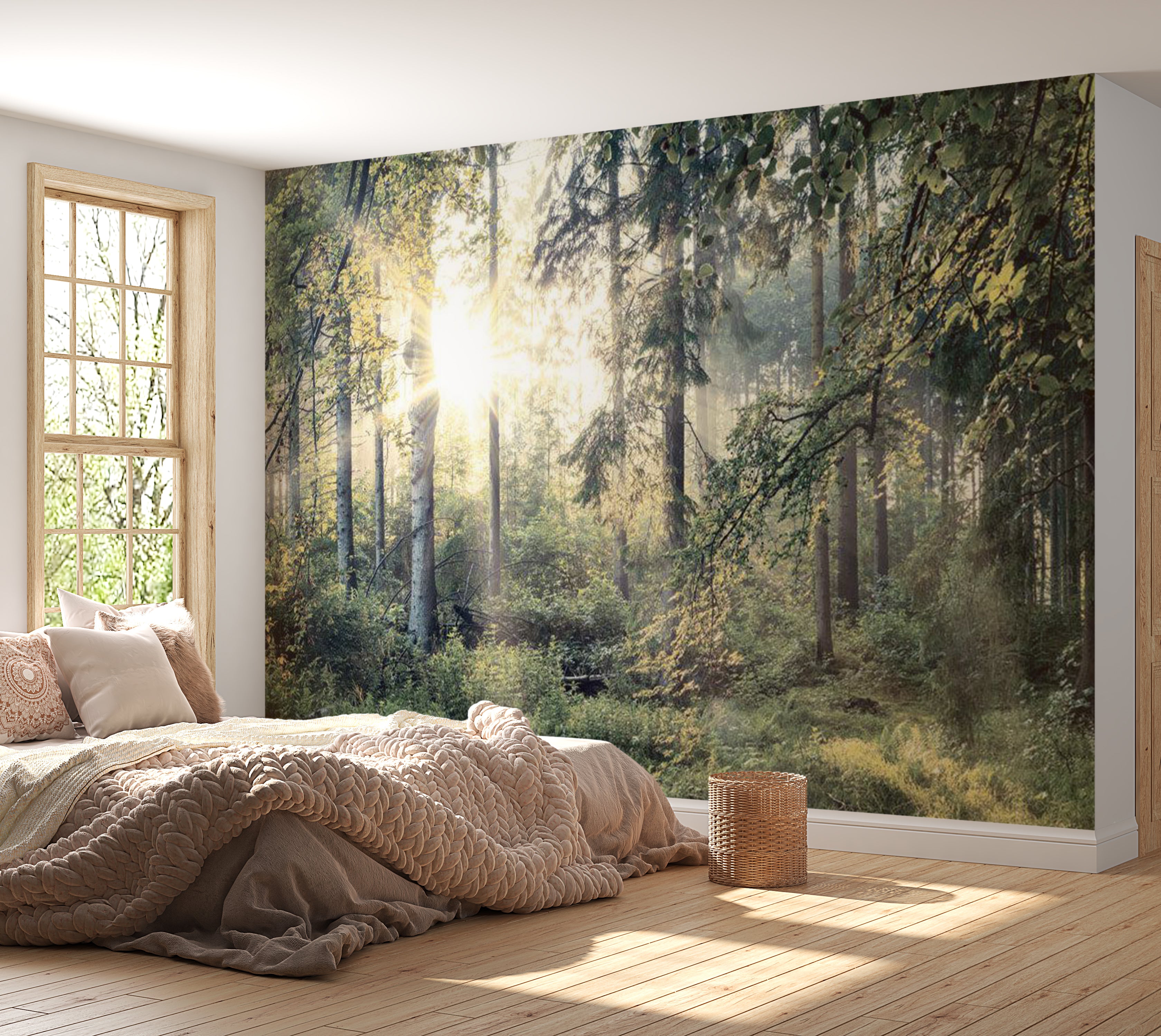 Landscape Wallpaper Wall Mural - Tales of a Forest 39"Wx27"H / Standard