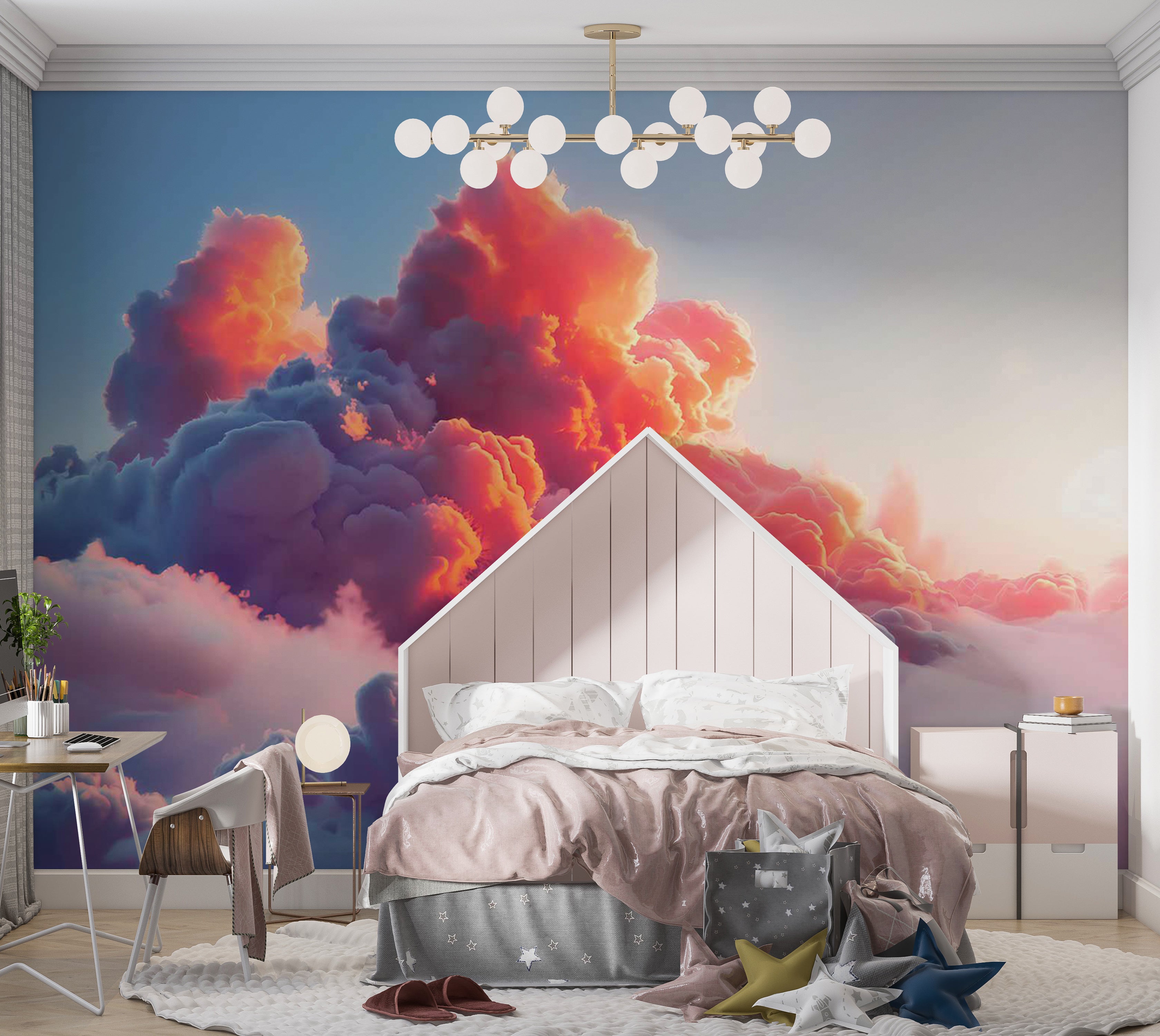 Landscape Wallpaper Wall Mural - Twilight Spectacle 39"Wx27"H / Standard