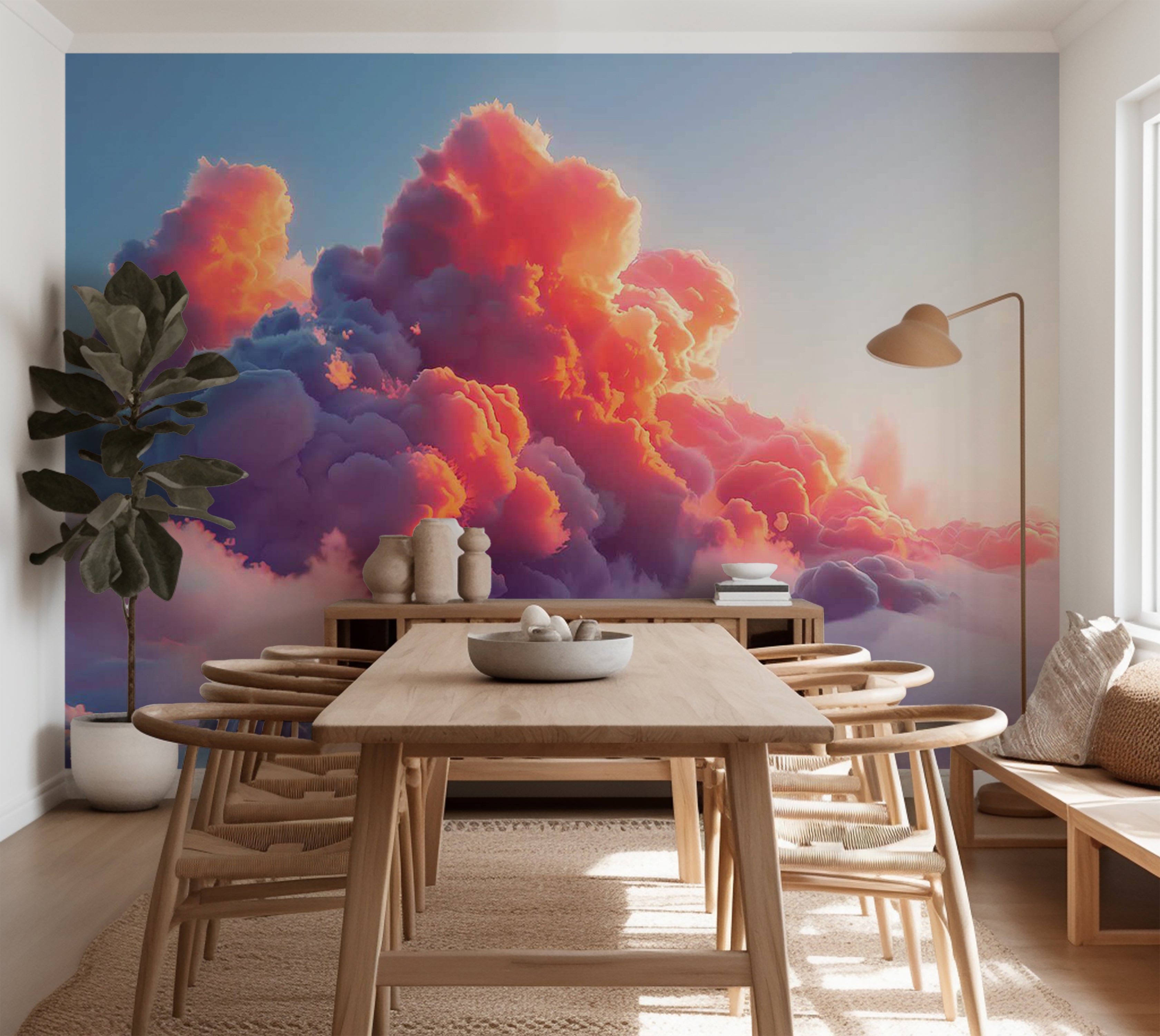 Landscape Wallpaper Wall Mural - Twilight Spectacle 39"Wx27"H / Standard