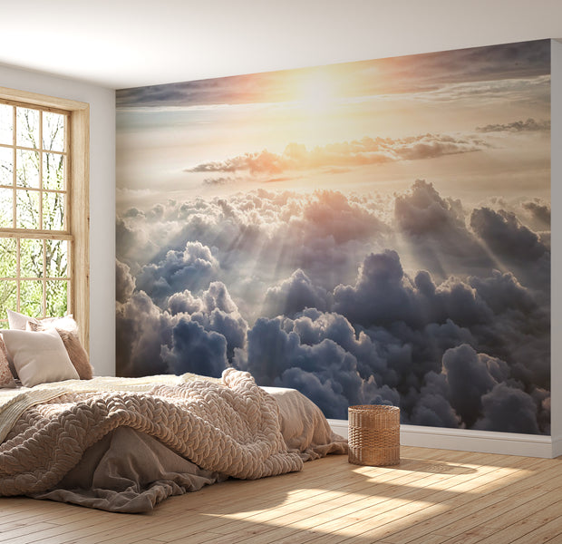 Landscape Wallpaper Wall Mural - Walk in The Clouds 39"Wx27"H / Standard