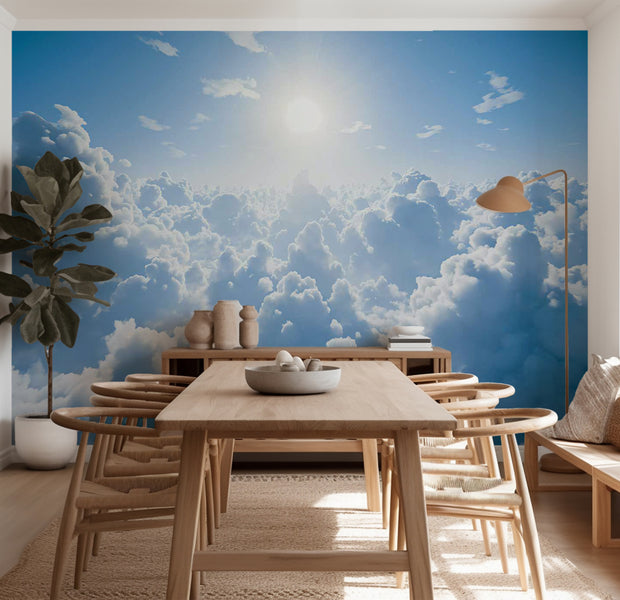 Landscape Wallpaper Wall Mural - Warm Rays of Sunshine 39"Wx27"H / Standard