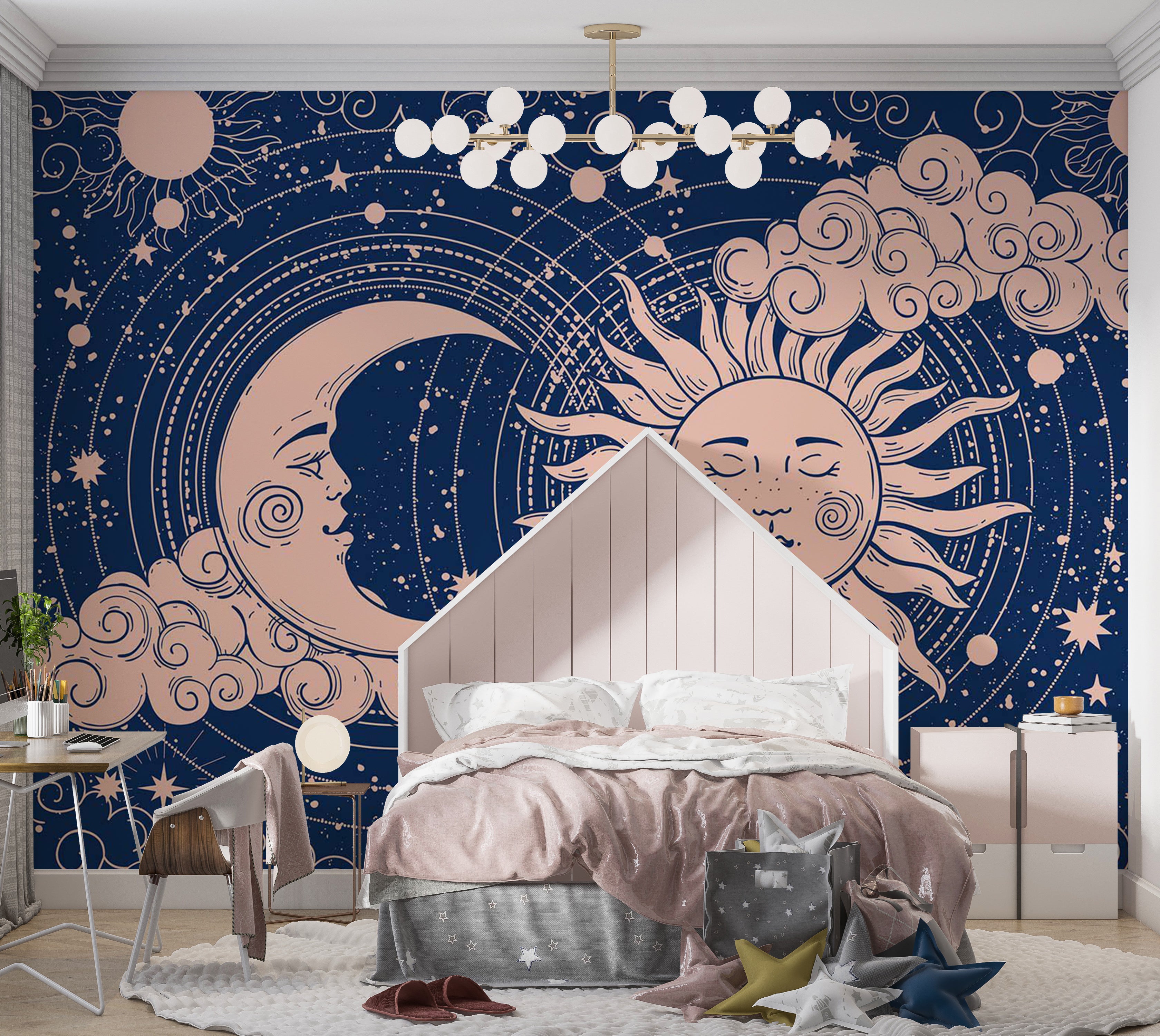 Spiritual Wallpaper Wall Mural - Cosmic Harmony 39"Wx27"H / Standard