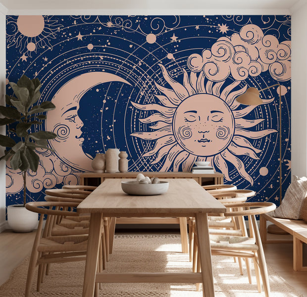 Spiritual Wallpaper Wall Mural - Cosmic Harmony 39"Wx27"H / Standard