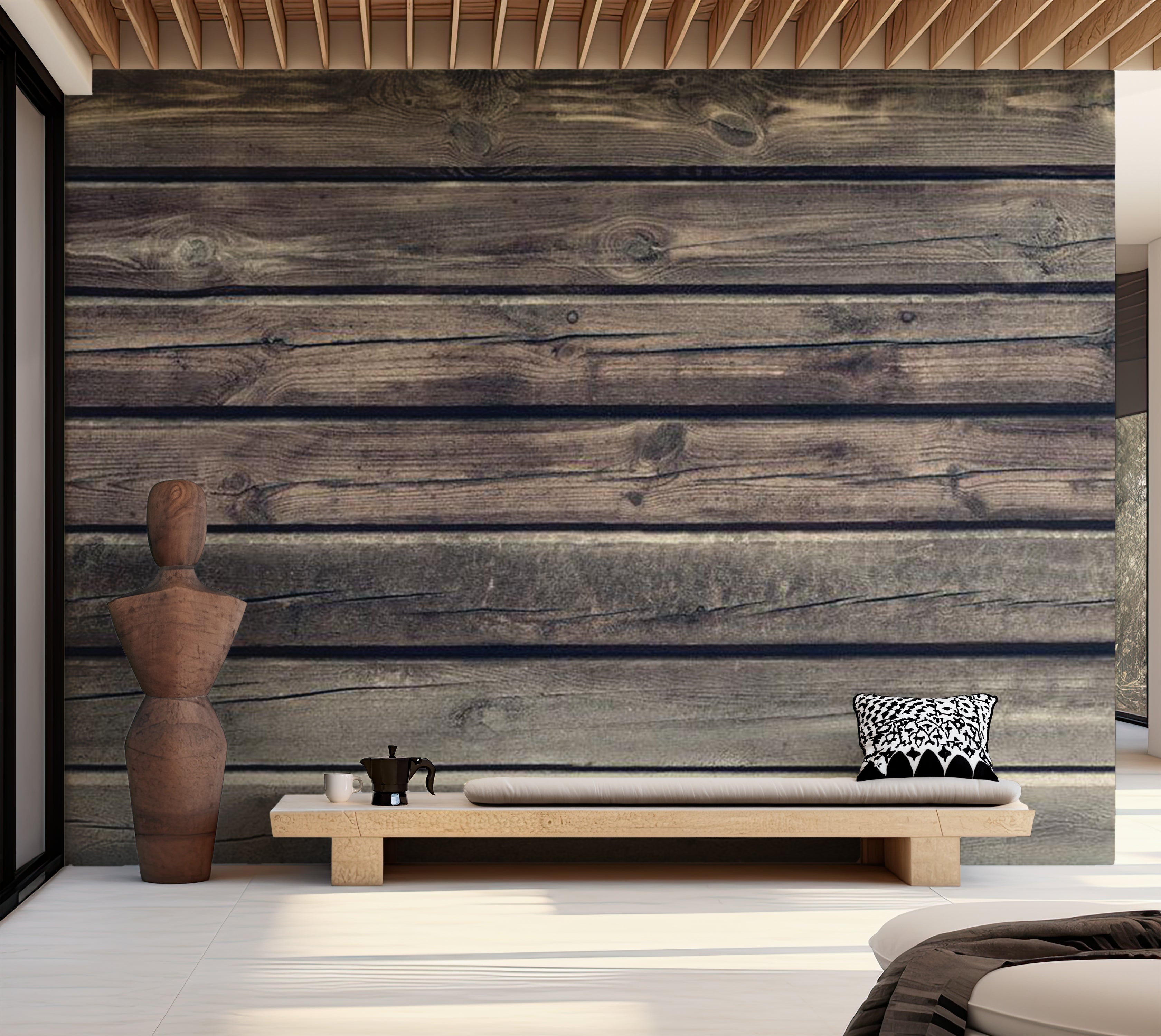 Surface Texture Wallpaper Wall Mural - Country Style Wood 39"Wx27"H / Standard