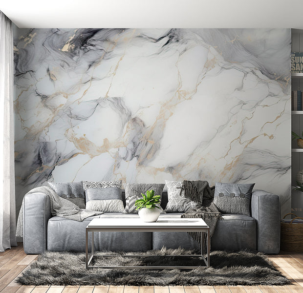 Surface Texture Wallpaper Wall Mural - Elegant Marble 39"Wx27"H / Standard
