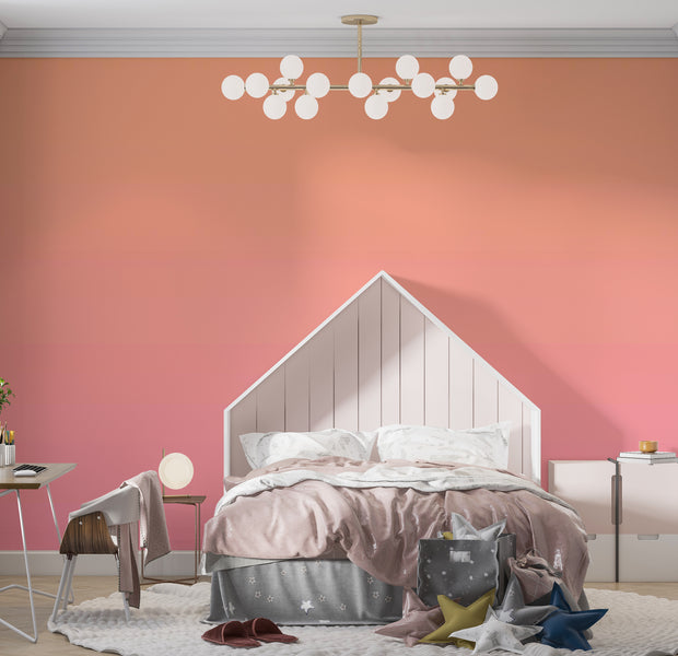 Surface Texture Wallpaper Wall Mural - Gradient Sunset 39"Wx27"H / Standard