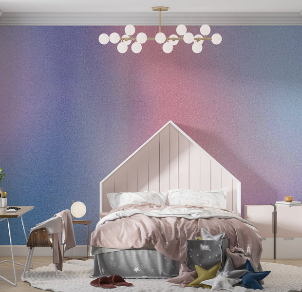 Surface Texture Wallpaper Wall Mural - Rainbow Gradient Mist 39"Wx27"H / Standard