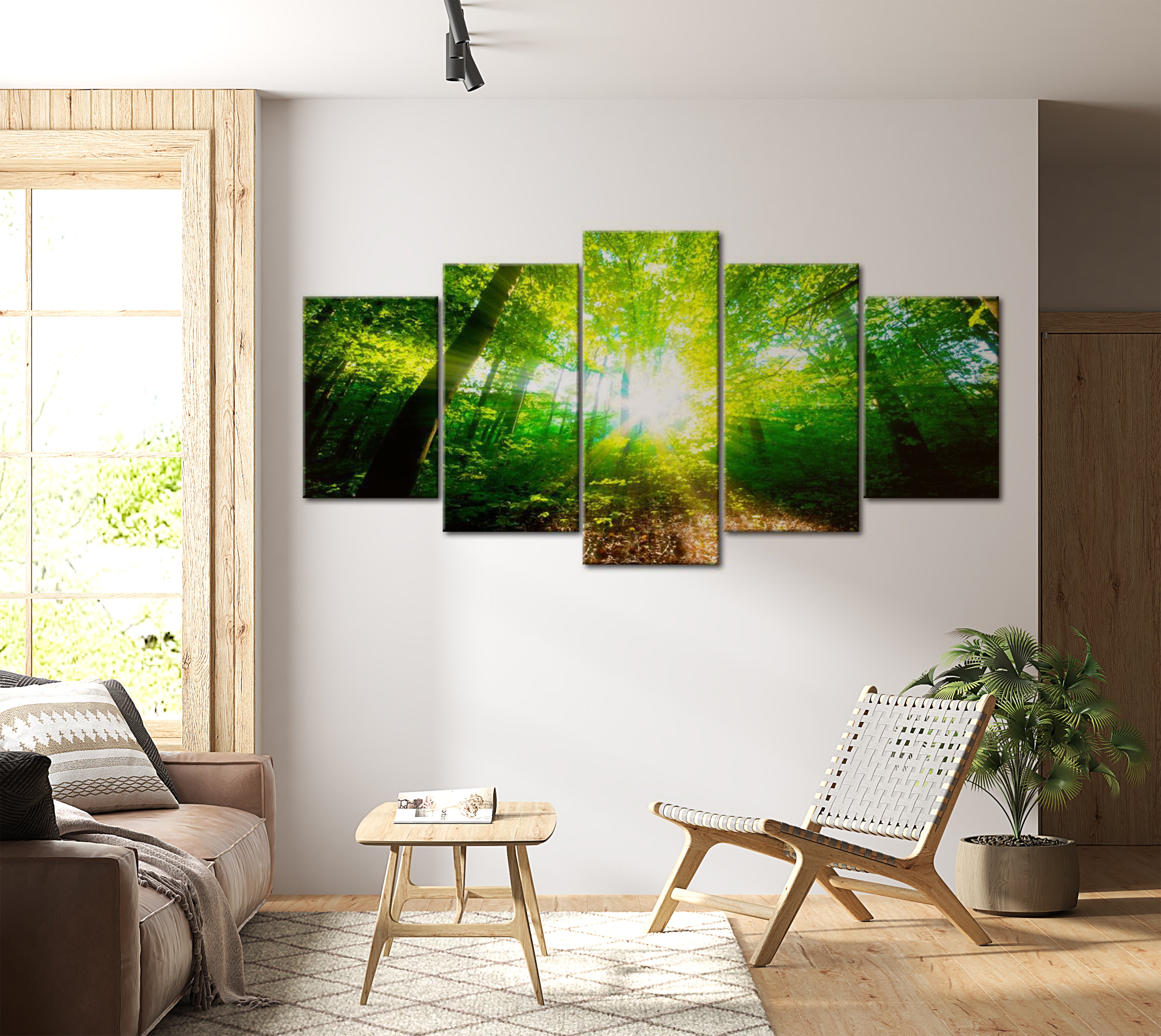 Stretched Canvas Landscape Art - Wonderful Morning 40"Wx20"H