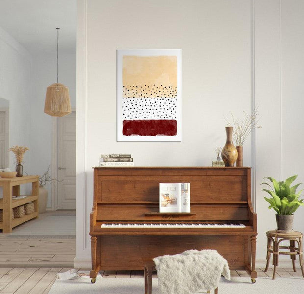 Summer Rain Fusion Abstract Poster 01