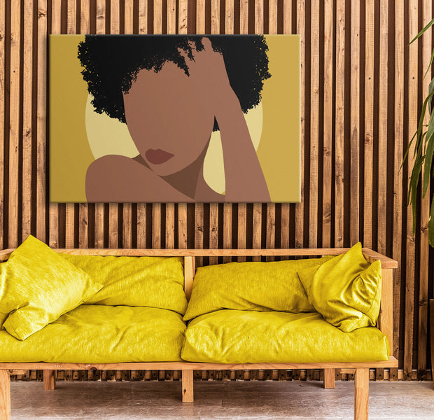 Abstract Canvas Wall Art - Invisible Gaze