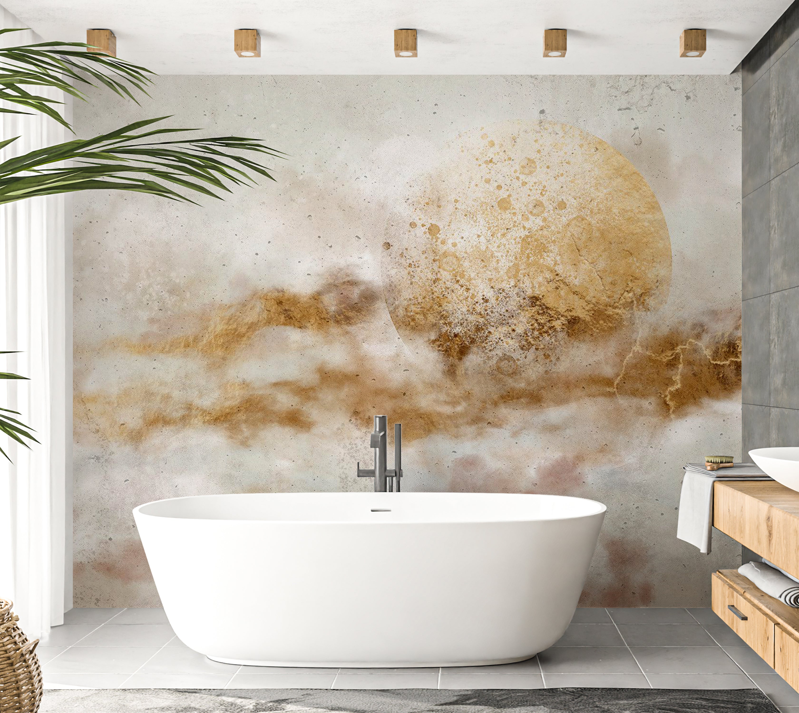 Abstract Wallpaper Wall Mural - Inner Symphony 39"Wx27"H / Standard