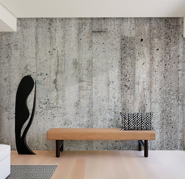 Peel & Stick Wall Mural - Grey Concrete Emperor 38"Wx27"H