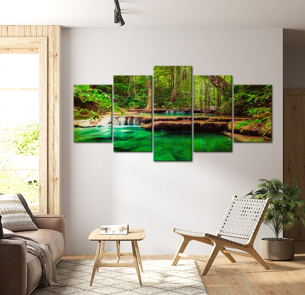 Stretched Canvas Landscape Art - The Bosom Of Nature 40"Wx20"H