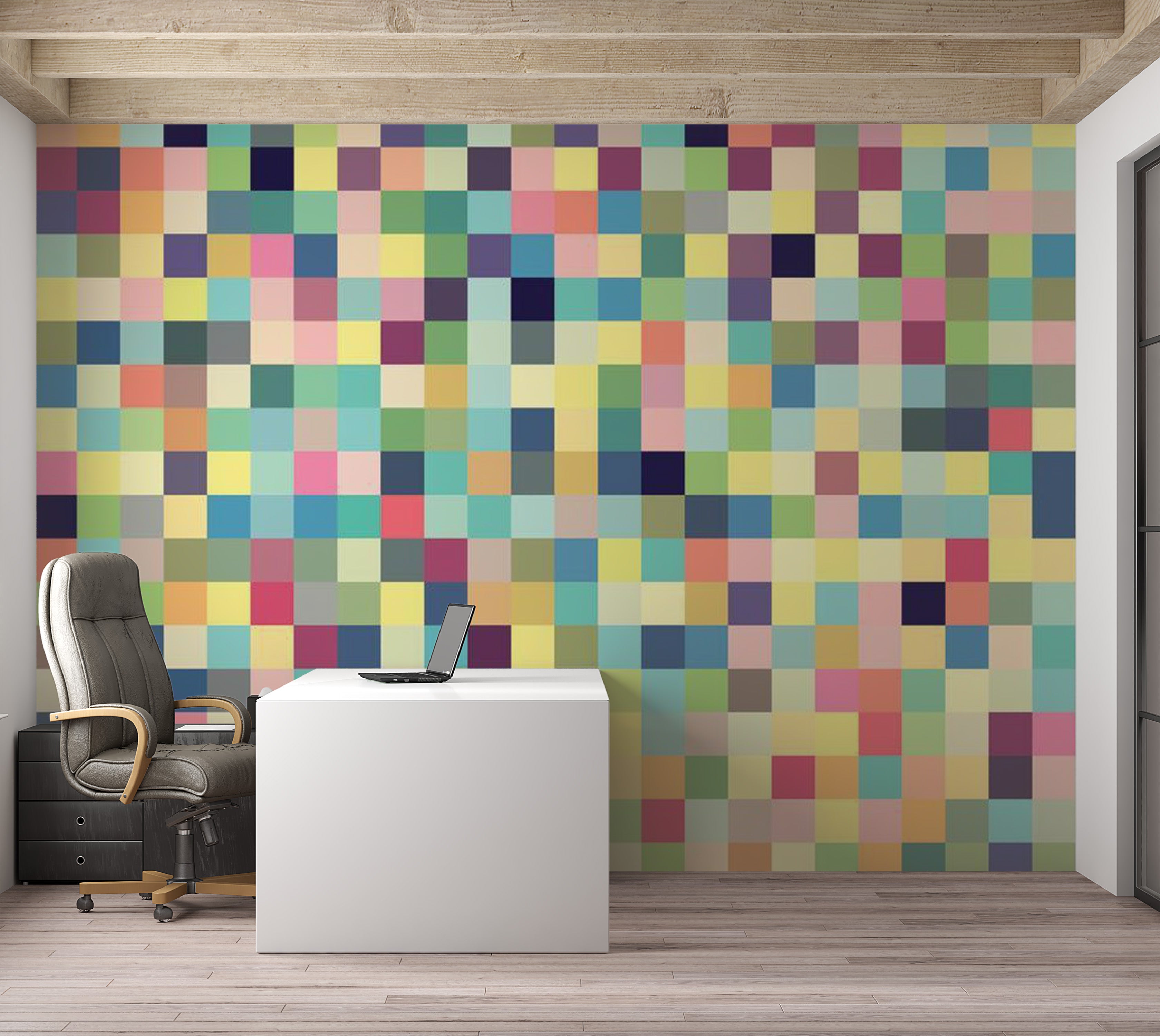 Abstract Wallpaper Wall Mural - Millions Of Colors 118"Wx90"H