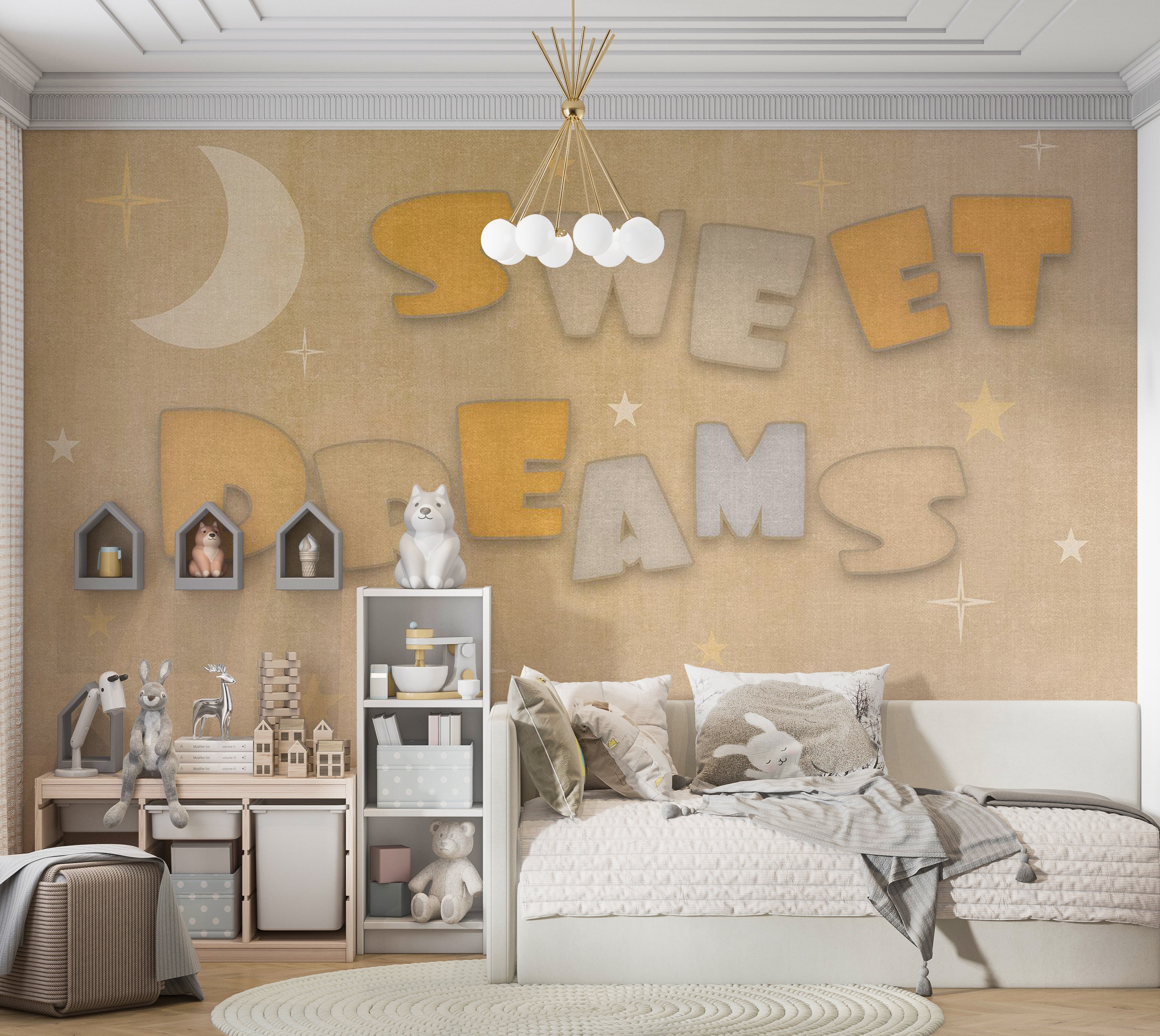 Kids Wallpaper Wall Mural - Sweet Dreams 39"Wx27"H / Standard