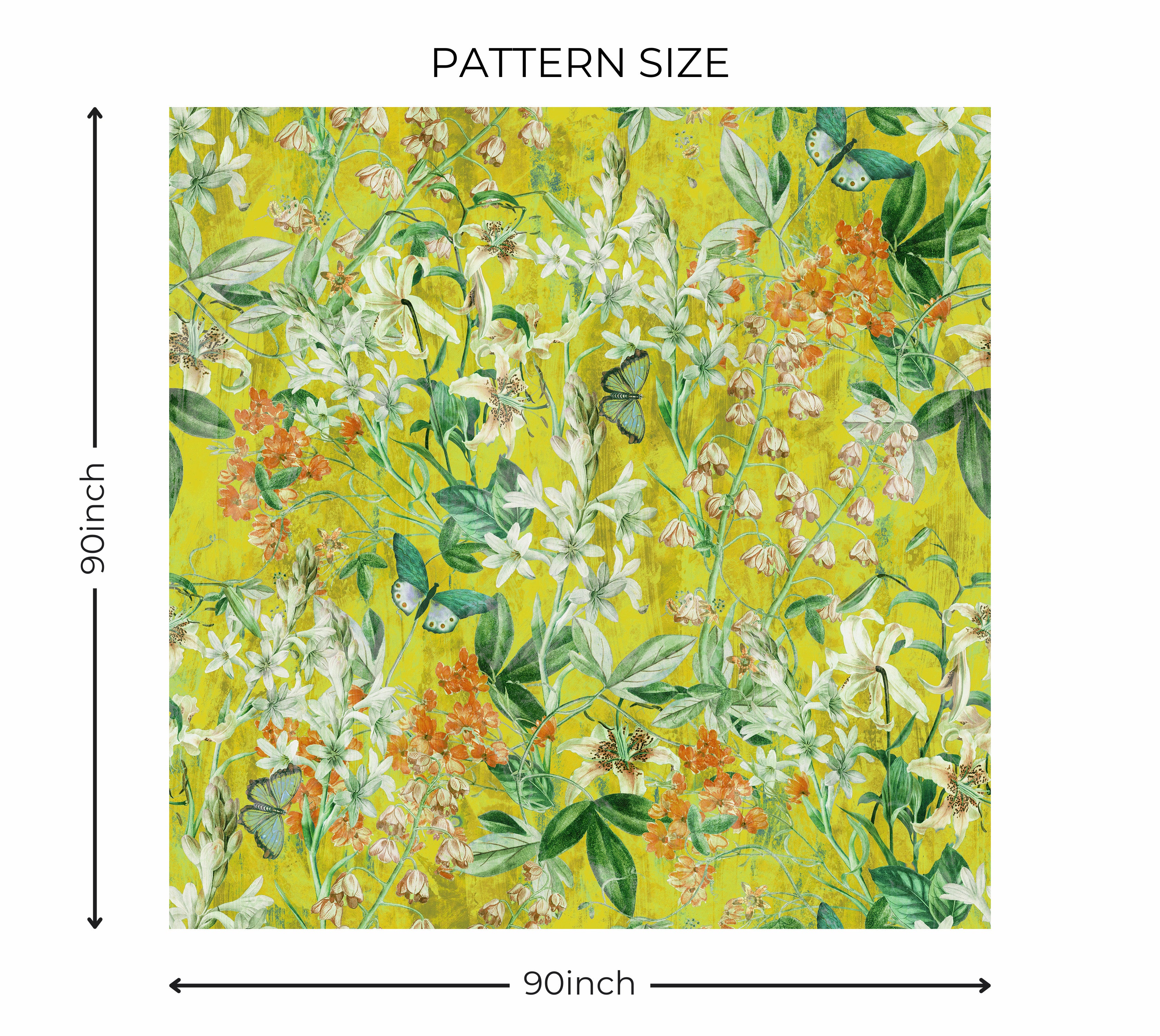 Premium Wallpaper Wall Mural - Spring Garden  Lemon