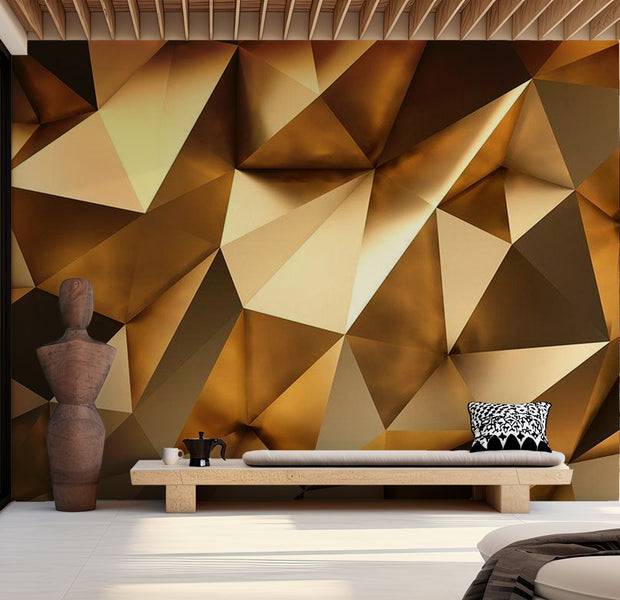Abstract Wallpaper Wall Mural - Golden Dome 39"Wx27"H