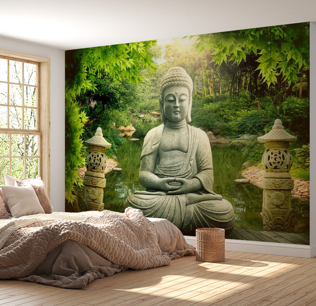 Zen Wallpaper Wall Mural - Buddha's Garden 39"Wx27"H