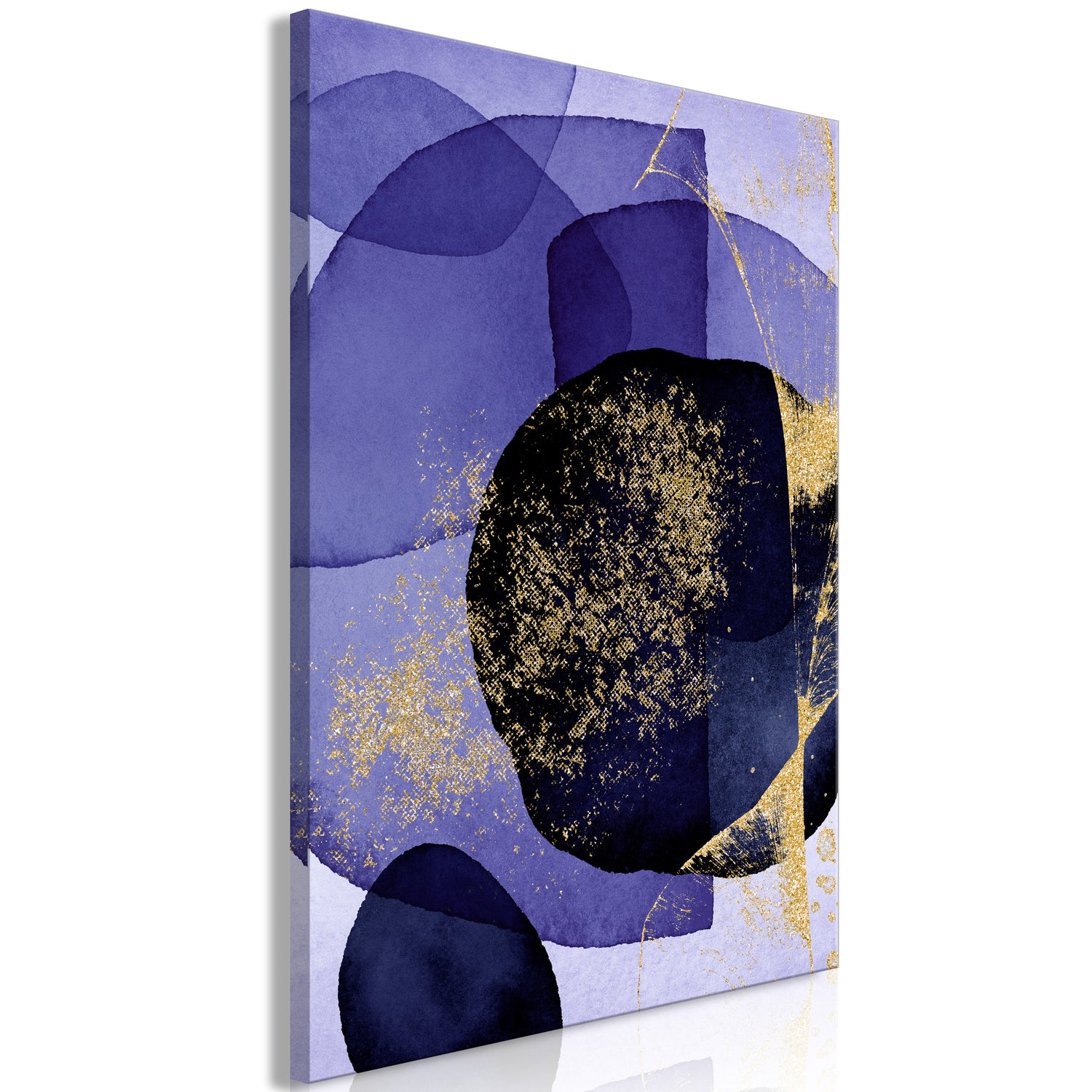 Abstract Canvas Wall Art - Purple Kaleidoscope