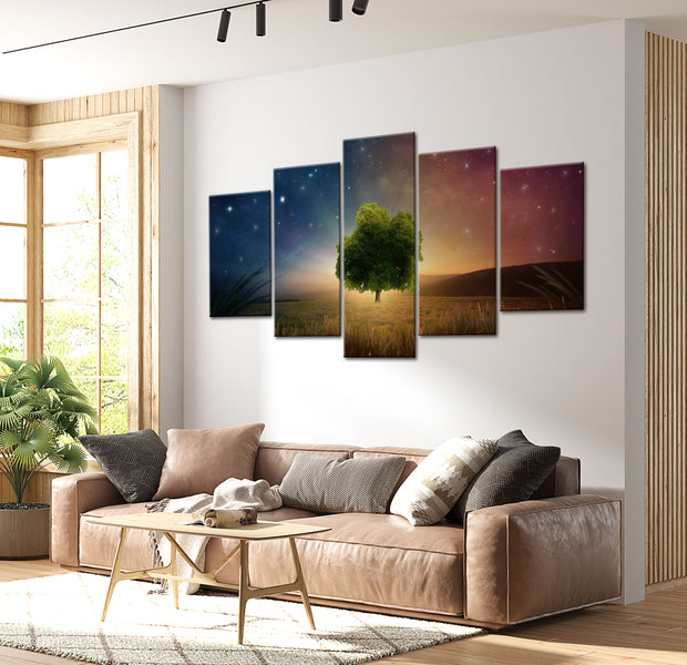 Stretched Canvas Landscape Art - Starry Nights 40"Wx20"H