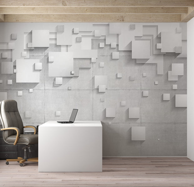 Abstract Wallpaper Wall Mural - Cloudy Afternoon 39"Wx27"H