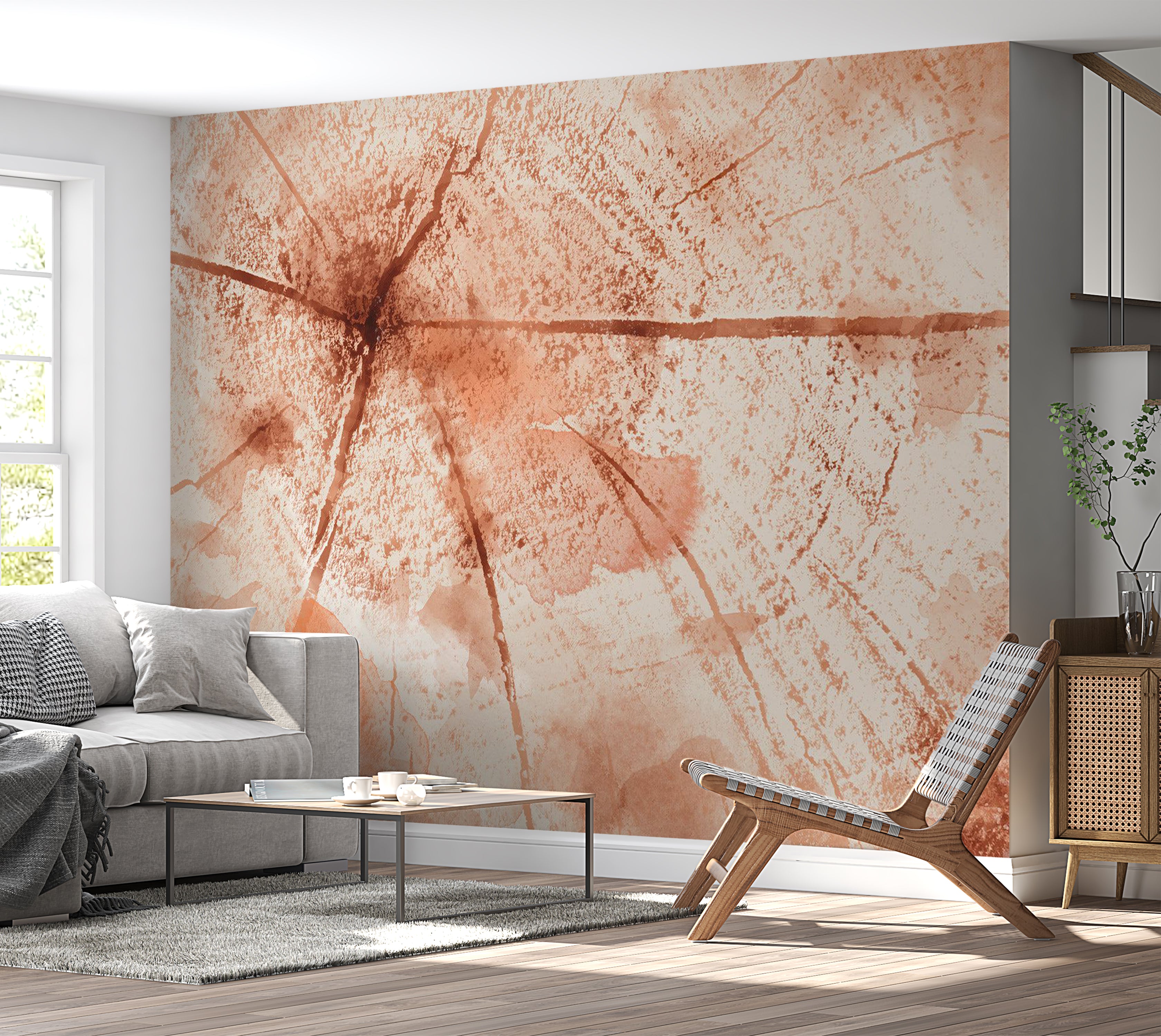 Peel & Stick Wall Mural - Pink Trunk 38"Wx27"H