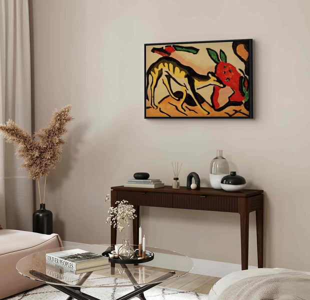 Floating Framed Canvas Art - Fabeltier - Franz Marc