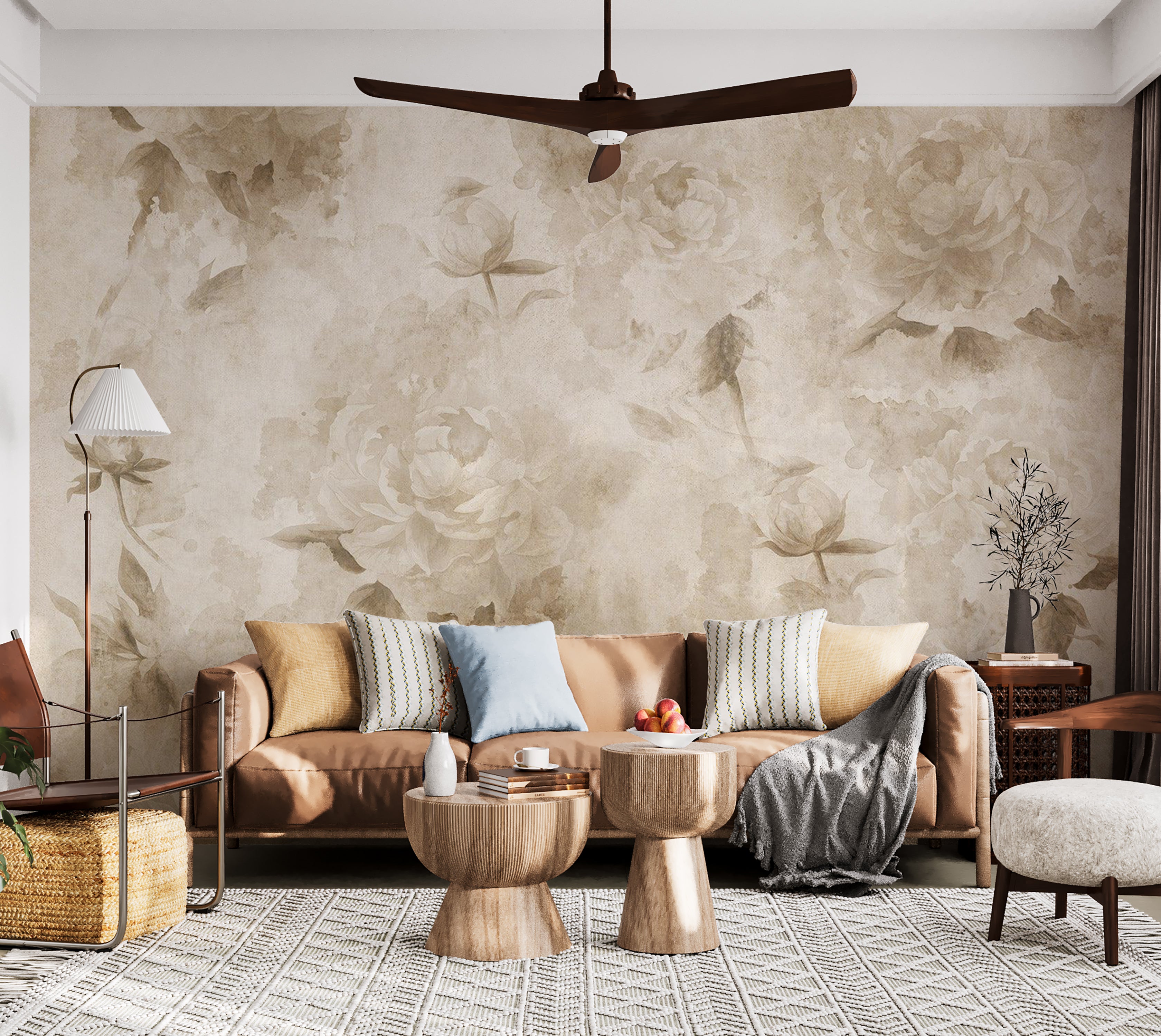 Peel & Stick Floral Wall Mural - Vintage Nature 38"Wx27"H