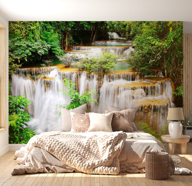Peel & Stick Landscape Wall Mural - Thai Waterfall 38"Wx27"H