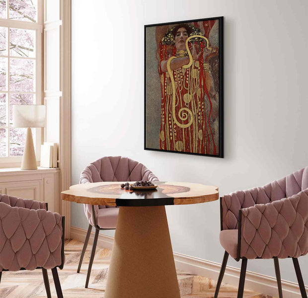 Floating Framed Canvas Art - Hygiea - Gustav Klimt