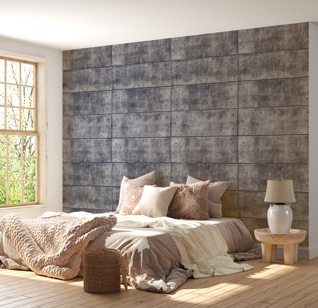 Background & Patterns Wallpaper Wall Mural - Concrete Fortress 39"Wx27"H