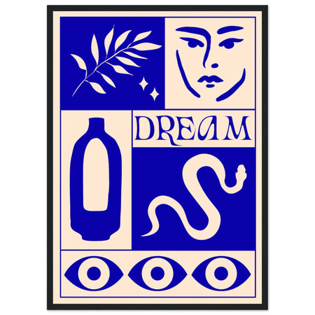 Blue Matisse Dream Premium Framed Poster Print