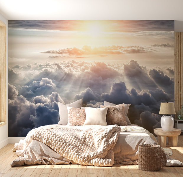 Peel & Stick Landscape Wall Mural - Walk in The Clouds 38"Wx27"H