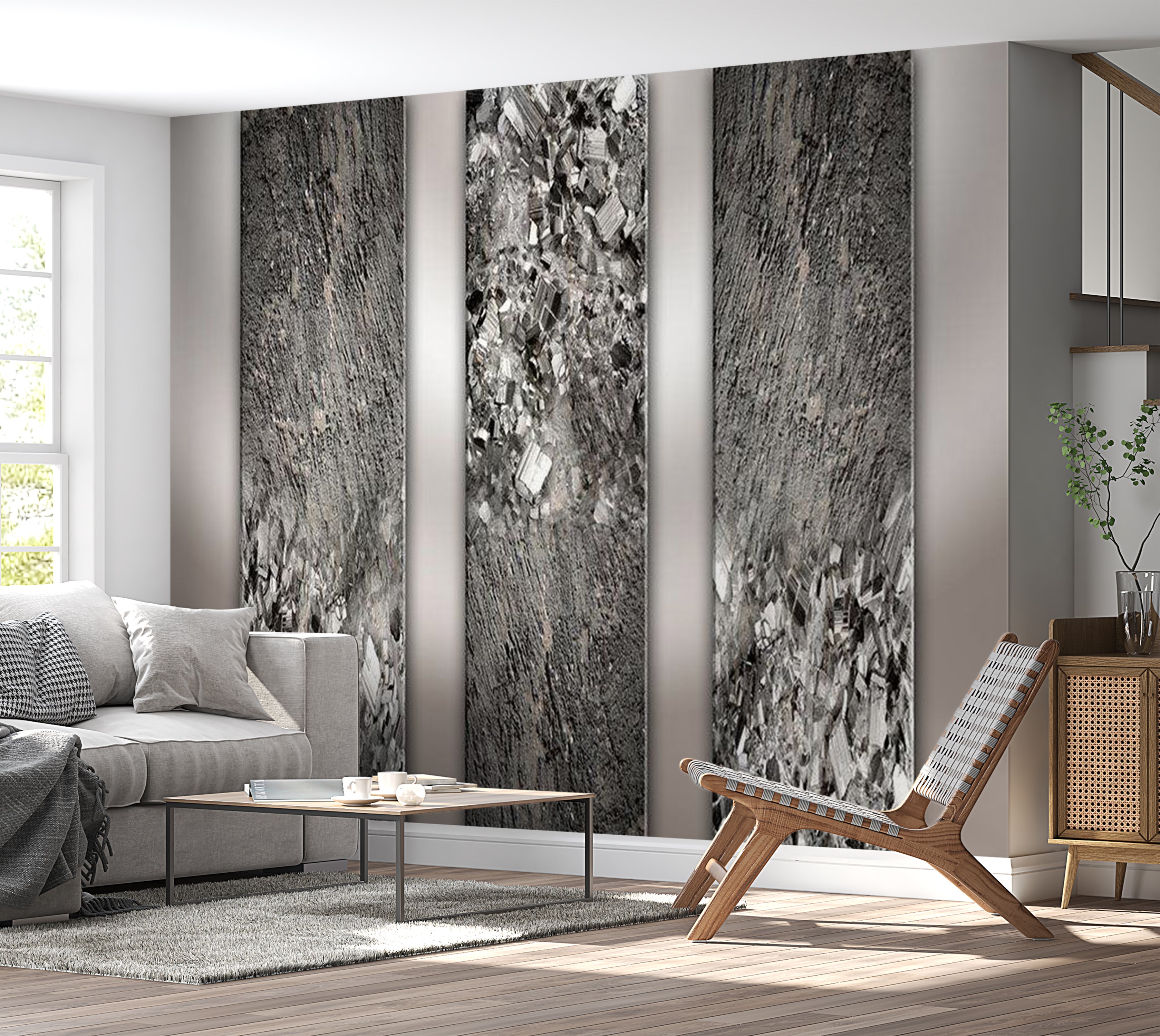 Peel & Stick Wall Mural - Black Diamond 38"Wx27"H